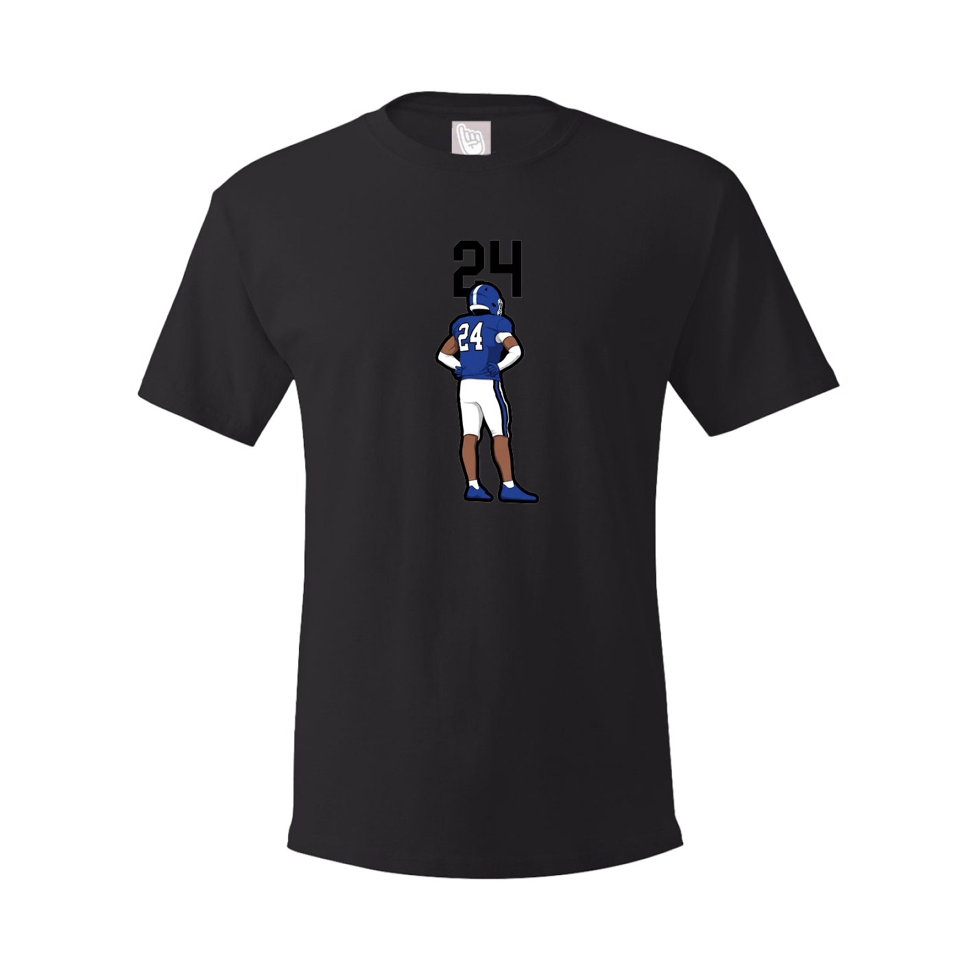 Youth Tee — Number Top in Black