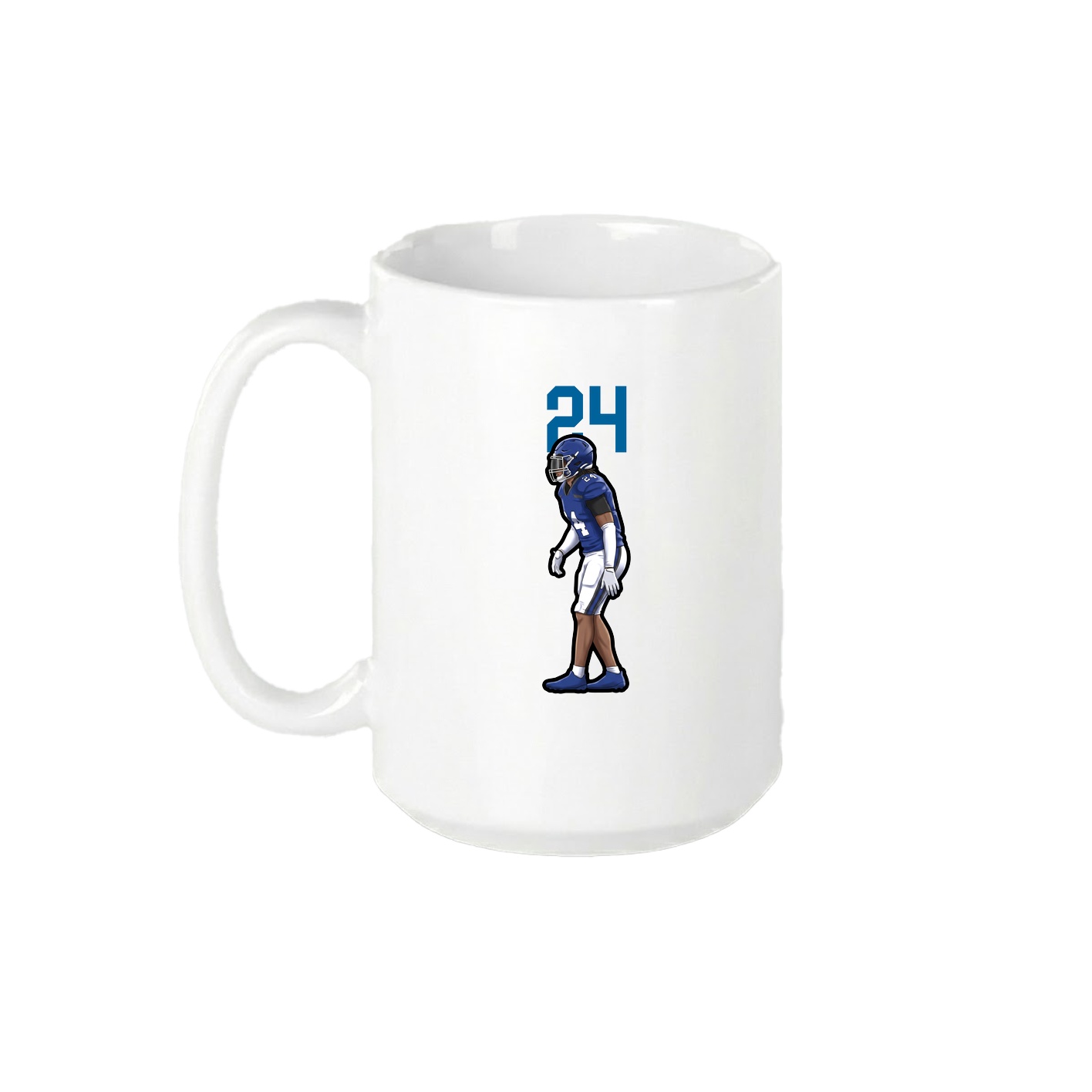 15oz Coffee Mug — Number Top in White