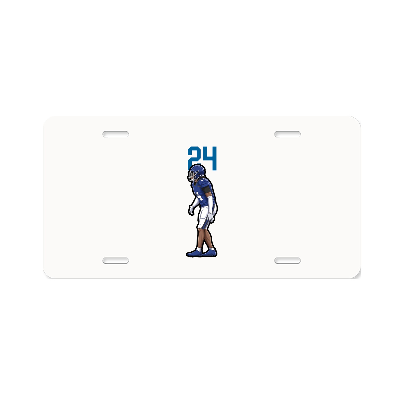 License Plate — Number Top in Classic