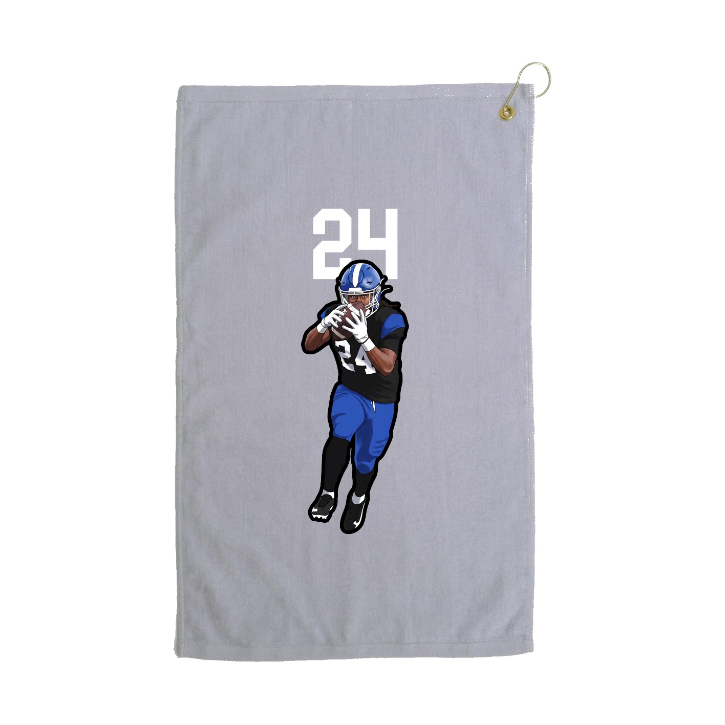 Golf Towel — Number Top in Grey