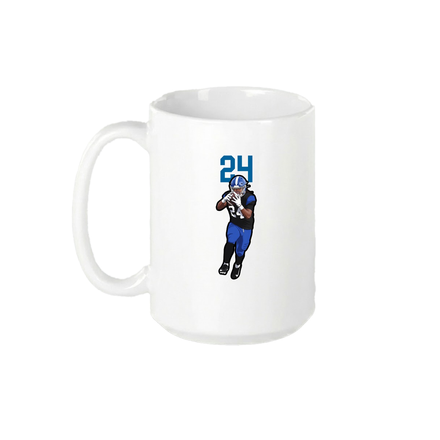 15oz Coffee Mug — Number Top in White