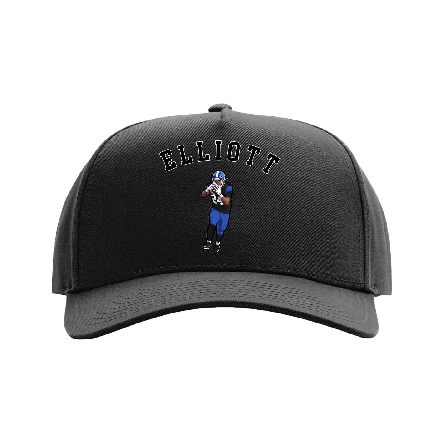 Full Fabric Five-Panel Champ Cap — Shirsey Arch in Black