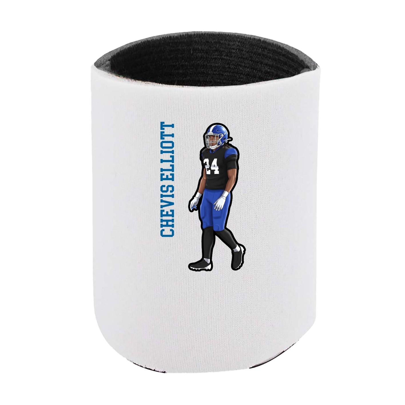 Can Holder — Name Vertical in White