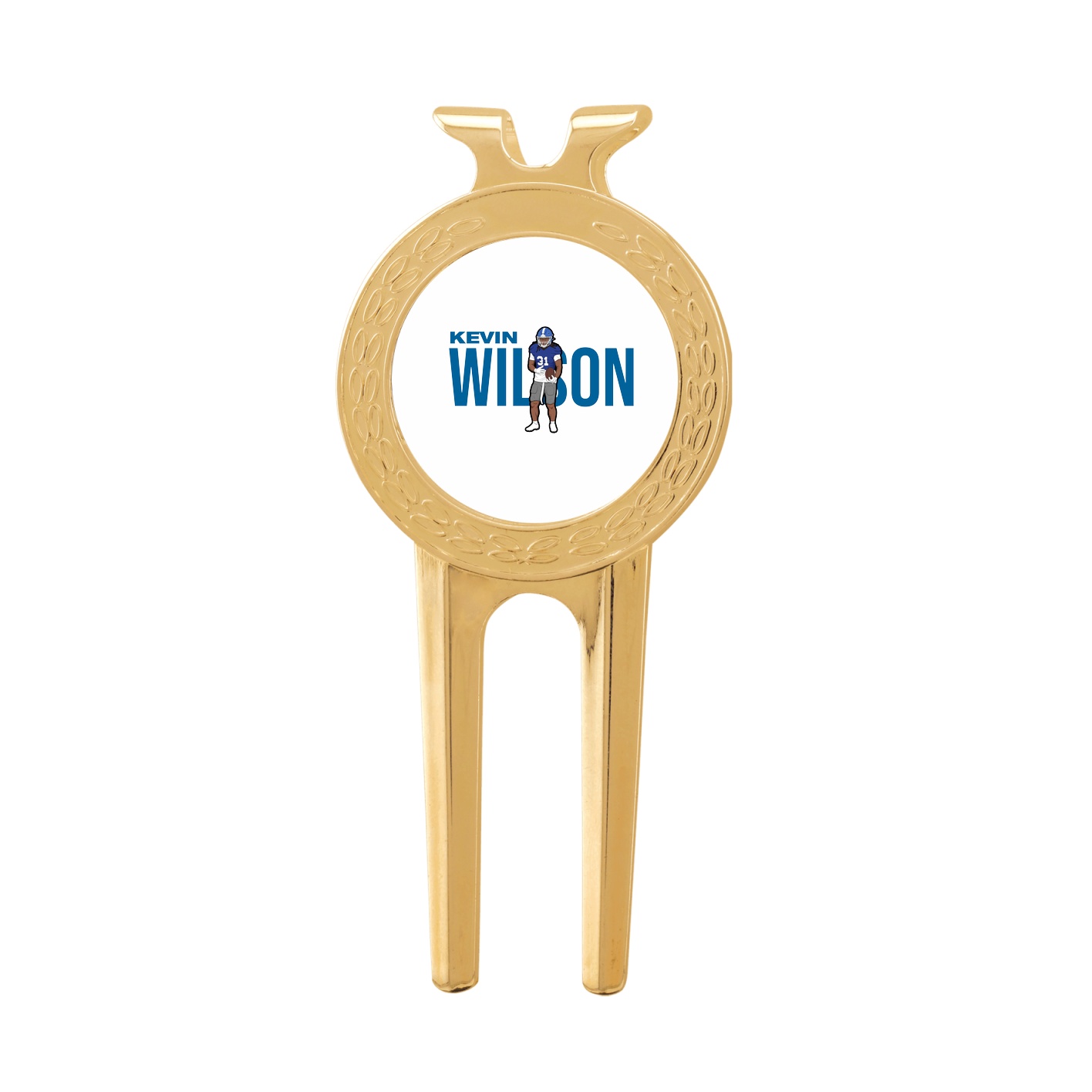 Divot Tool with Ball Marker — Player Name in Classic