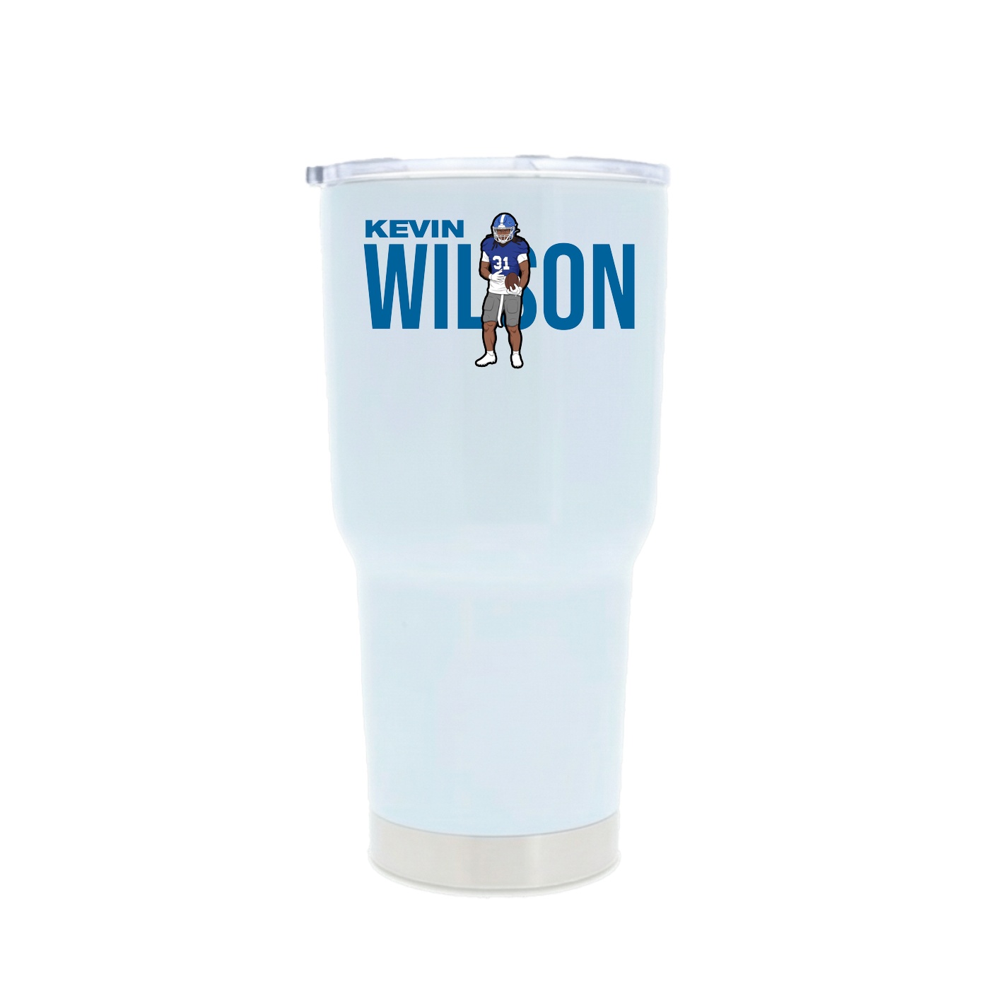 30oz Stainless Steel Tumbler — Player Name in White