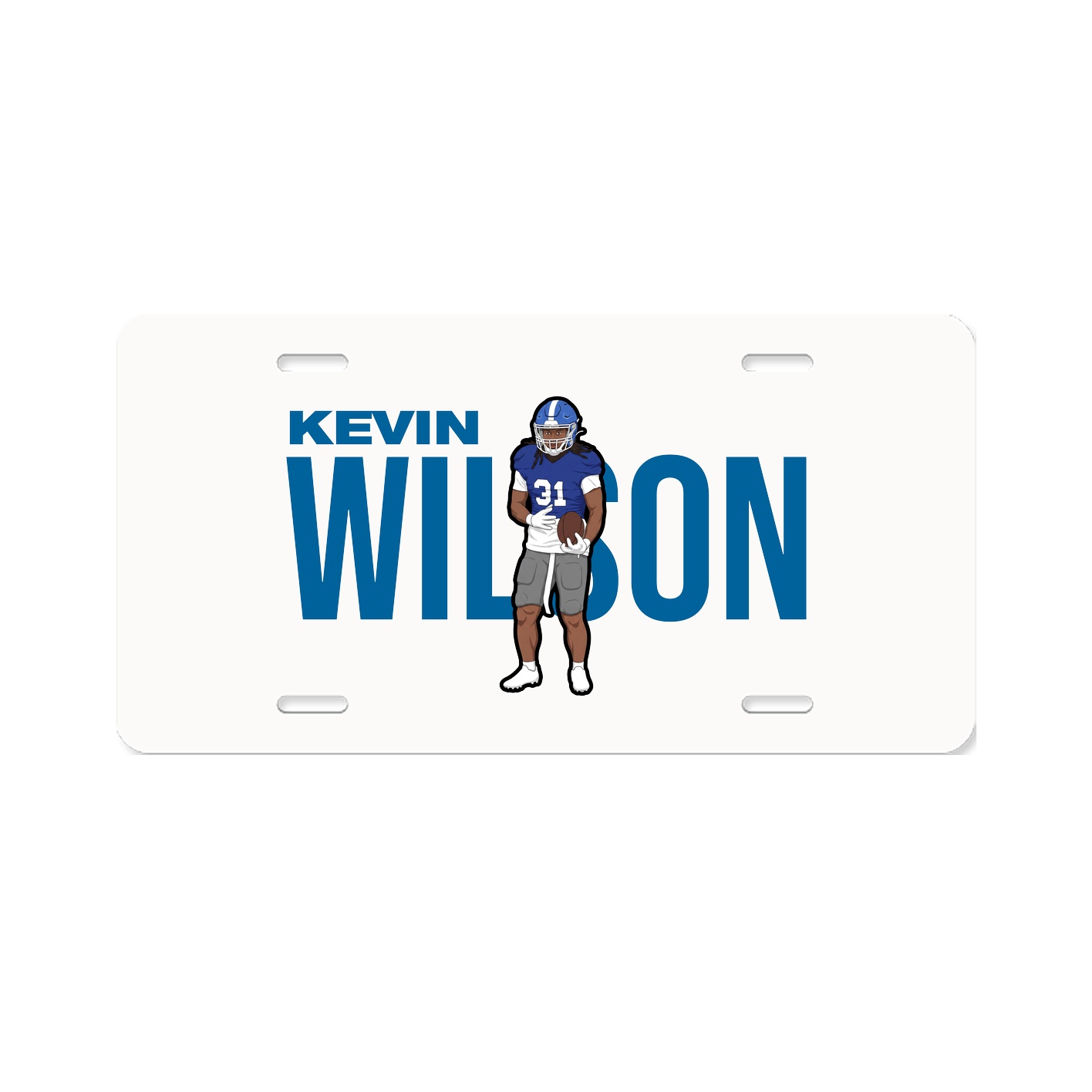 License Plate — Player Name in Classic