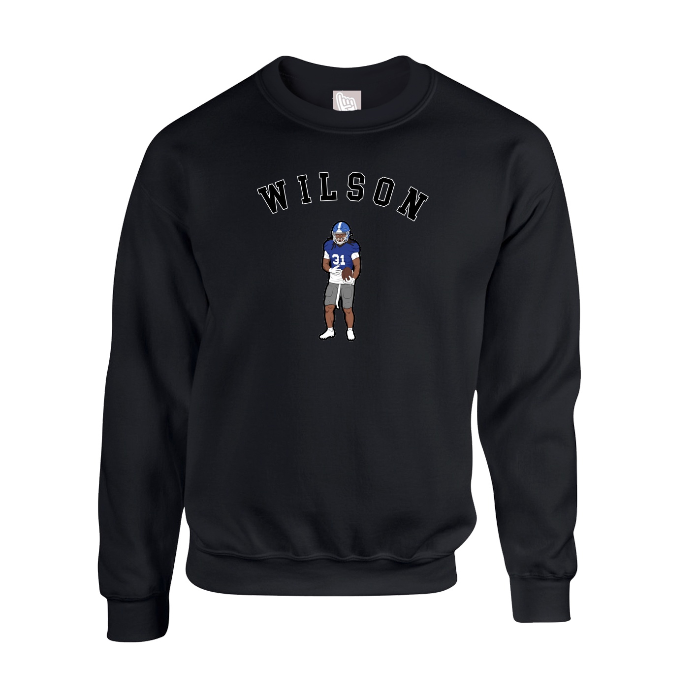 Fleece Crew — Shirsey Arch in Black