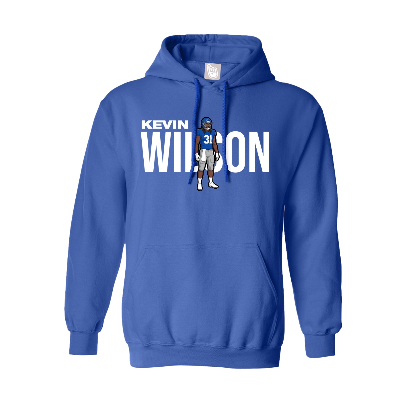 Youth Hoodie — Player Name in Royal