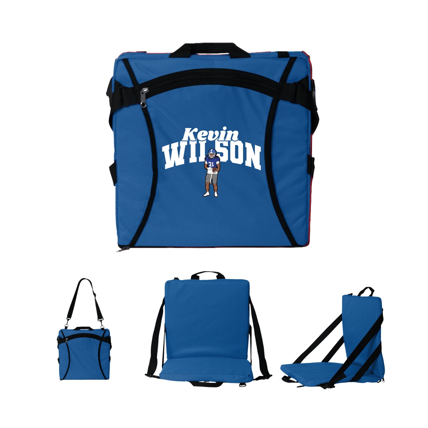 Folding Stadium Seat — Signature Arch in Royal
