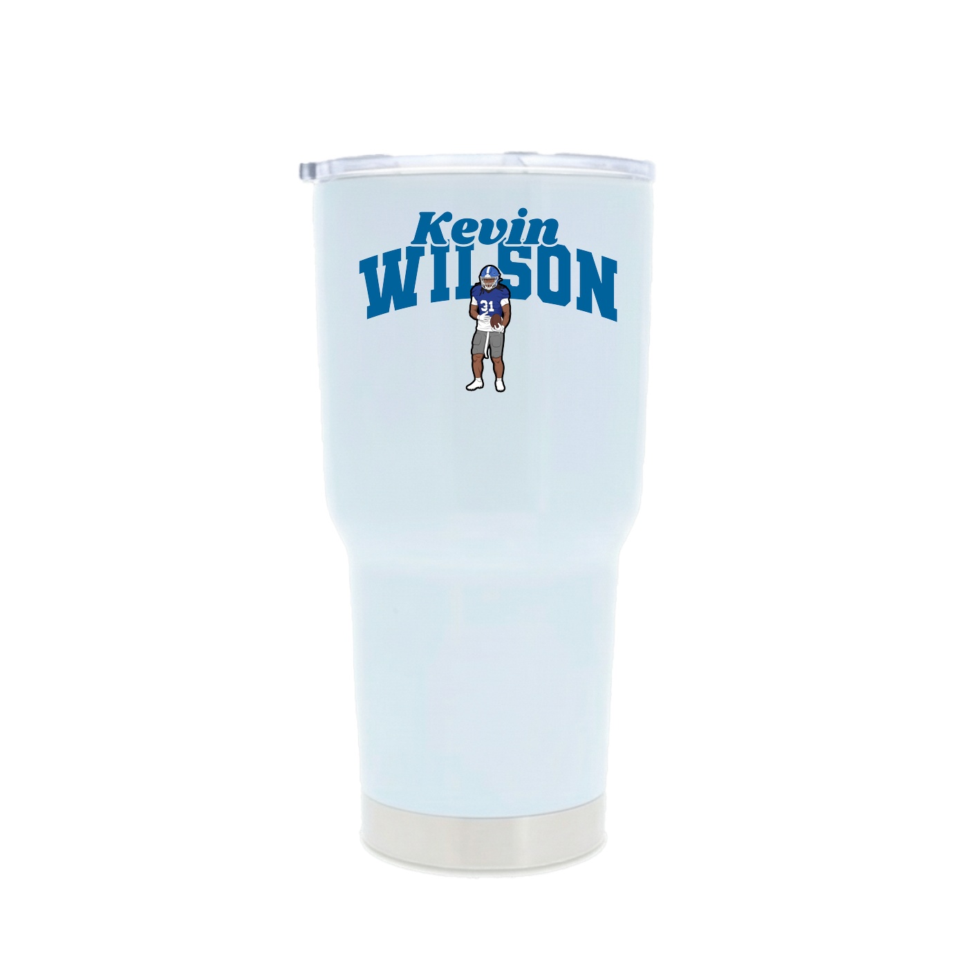 30oz Stainless Steel Tumbler — Signature Arch in White