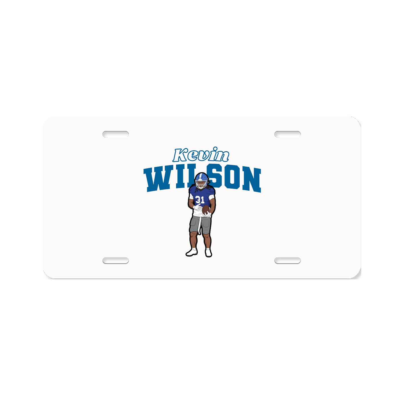 License Plate — Name Arch in Classic