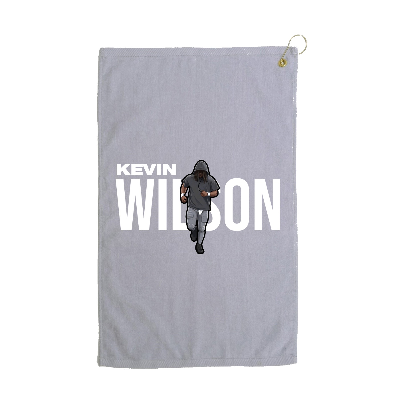 Golf Towel — Player Name in Grey