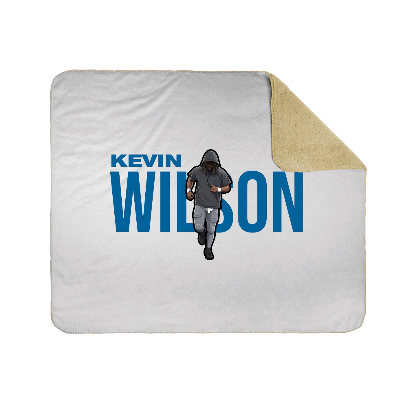 Throw Blanket — Player Name in White