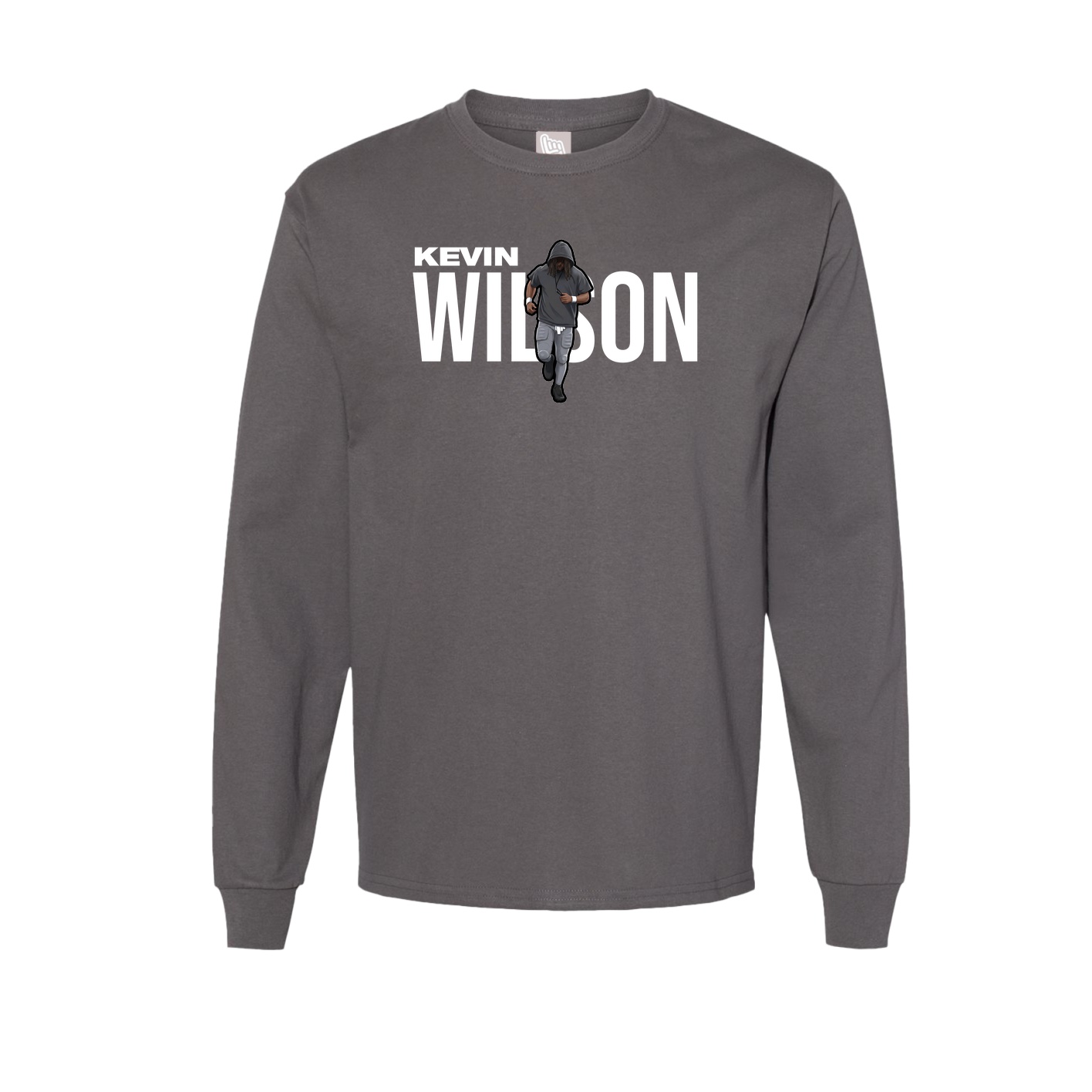 Long Sleeve Tee — Player Name in Grey