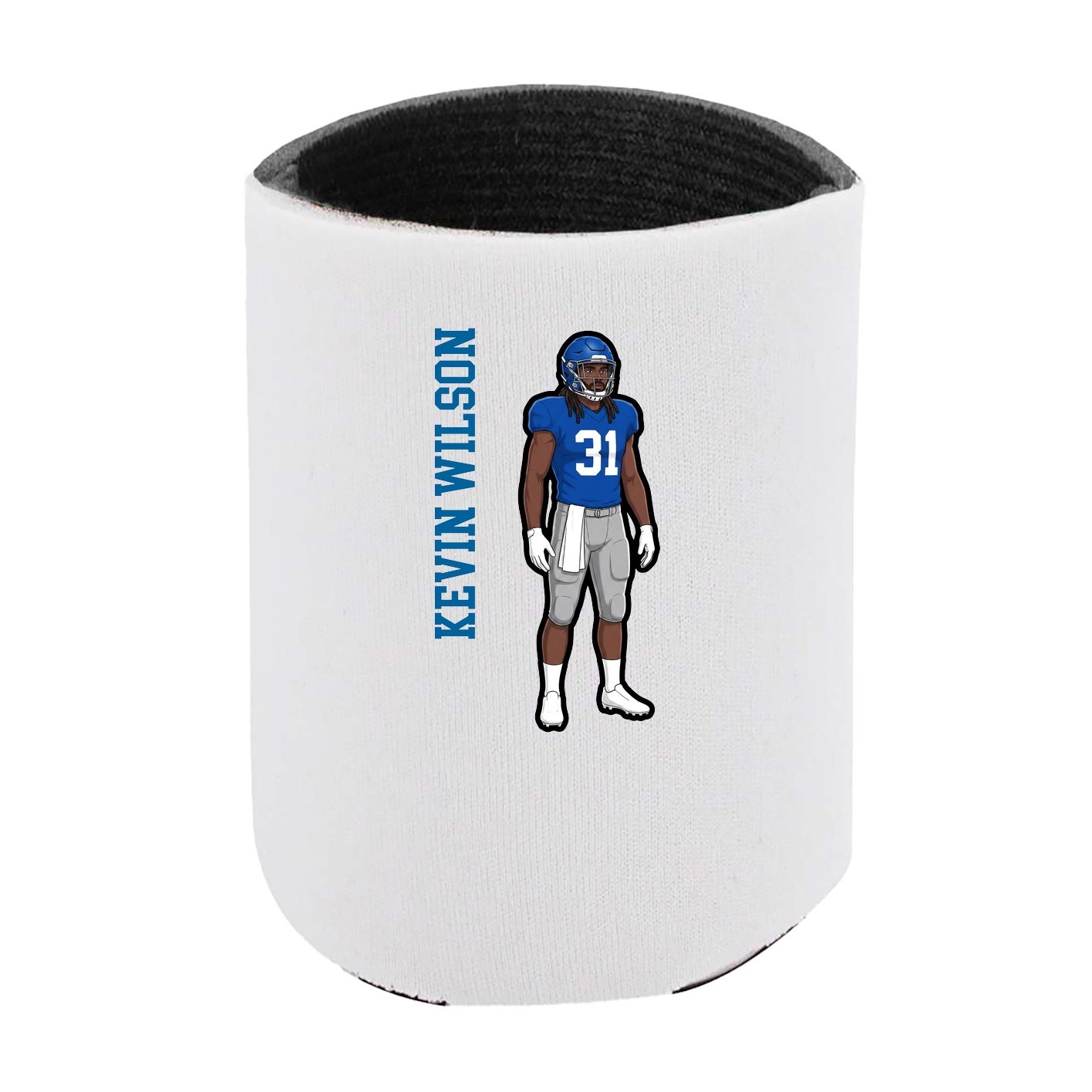 Can Holder — Name Vertical in White