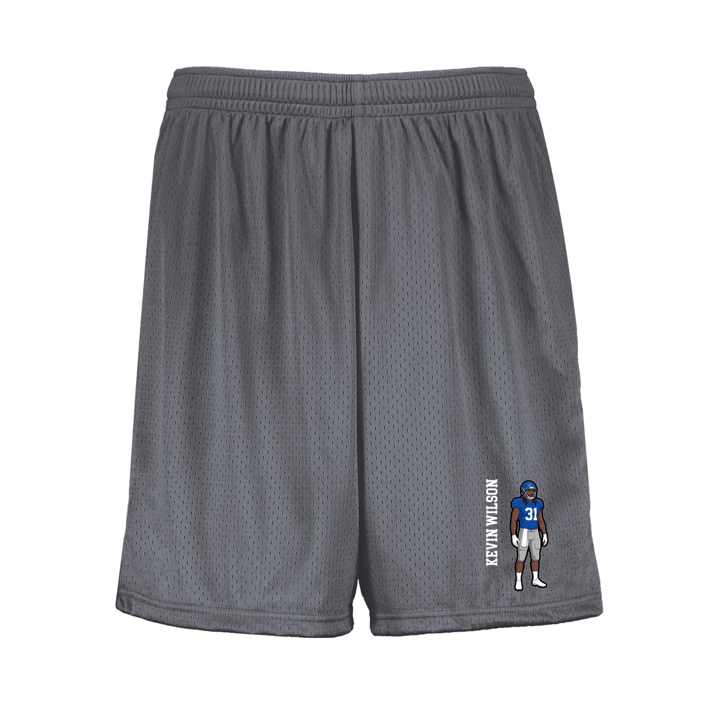 Shorts — Name Vertical in Grey