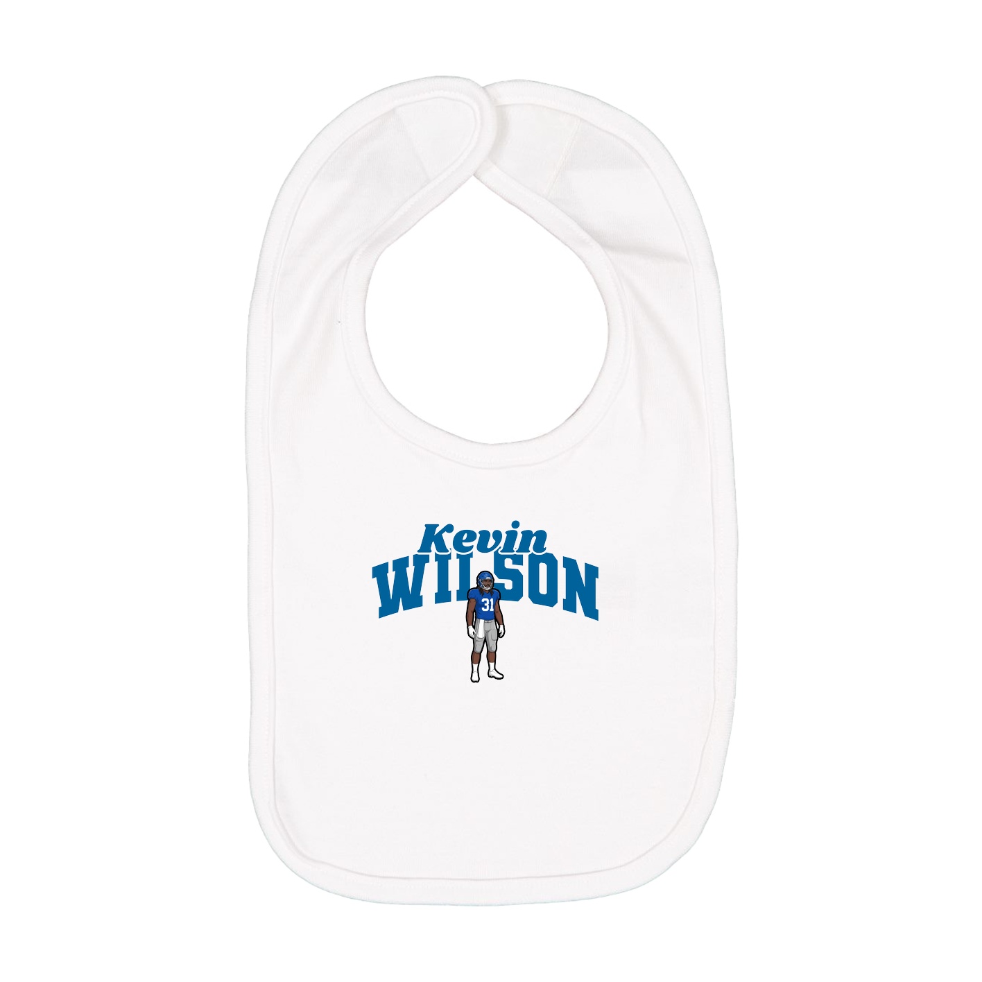 Infant Bib — Signature Arch in White