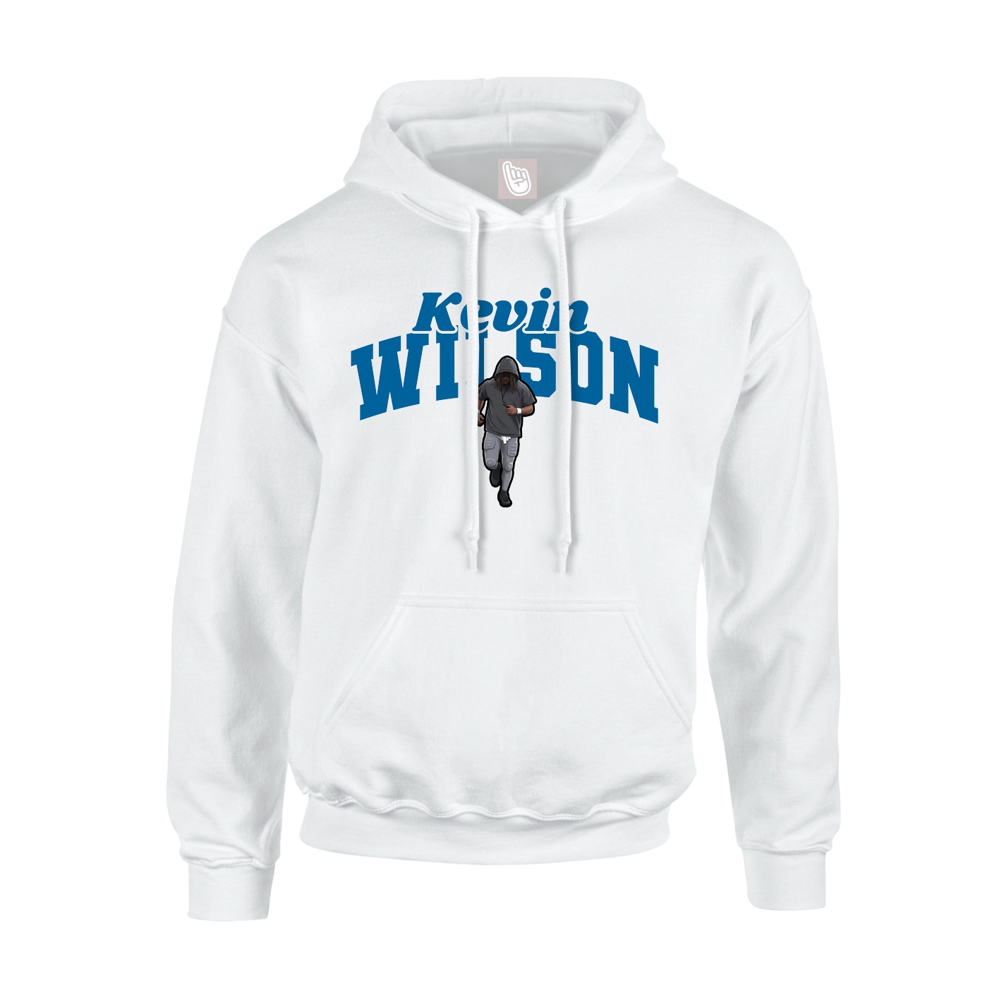 Youth Hoodie — Signature Arch in White