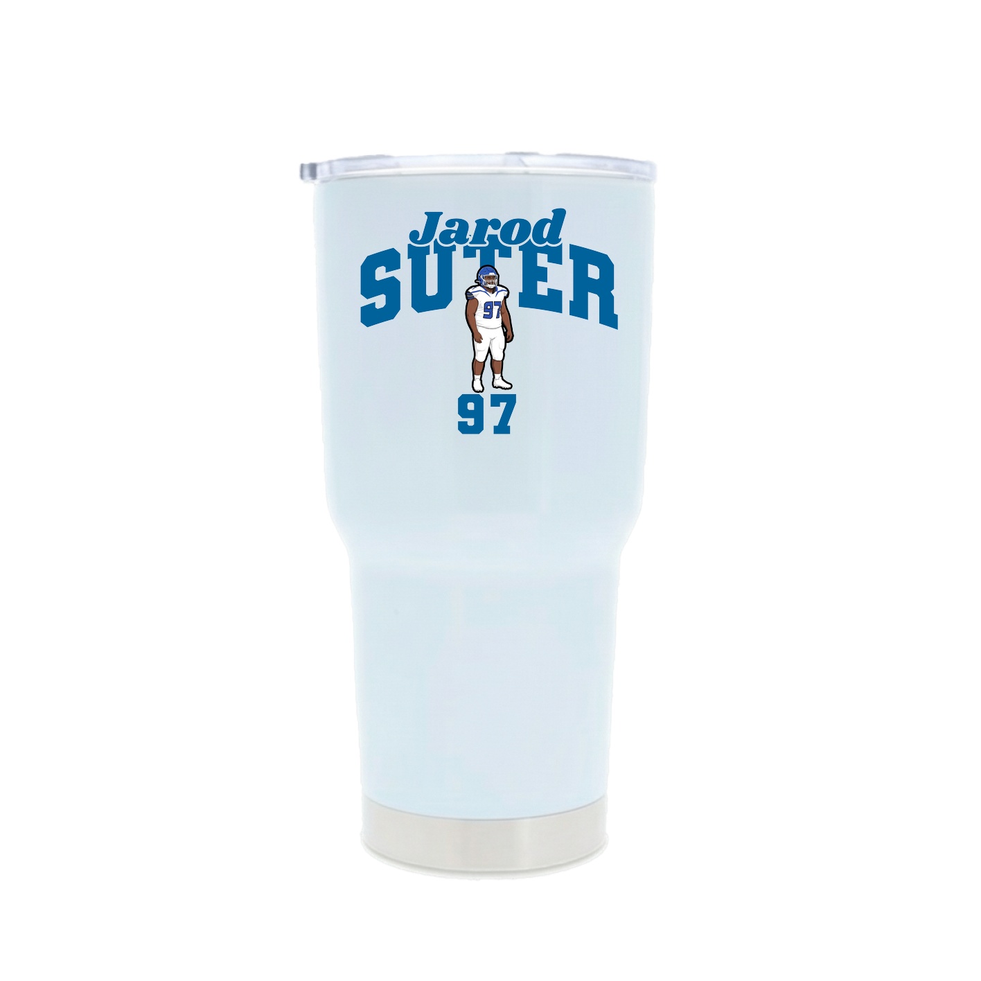 30oz Stainless Steel Tumbler — Signature Arch in White