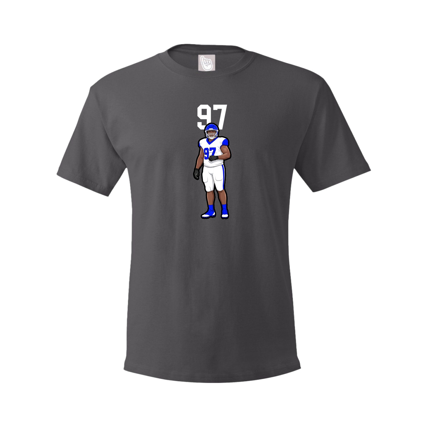 Tee — Number Top in Grey
