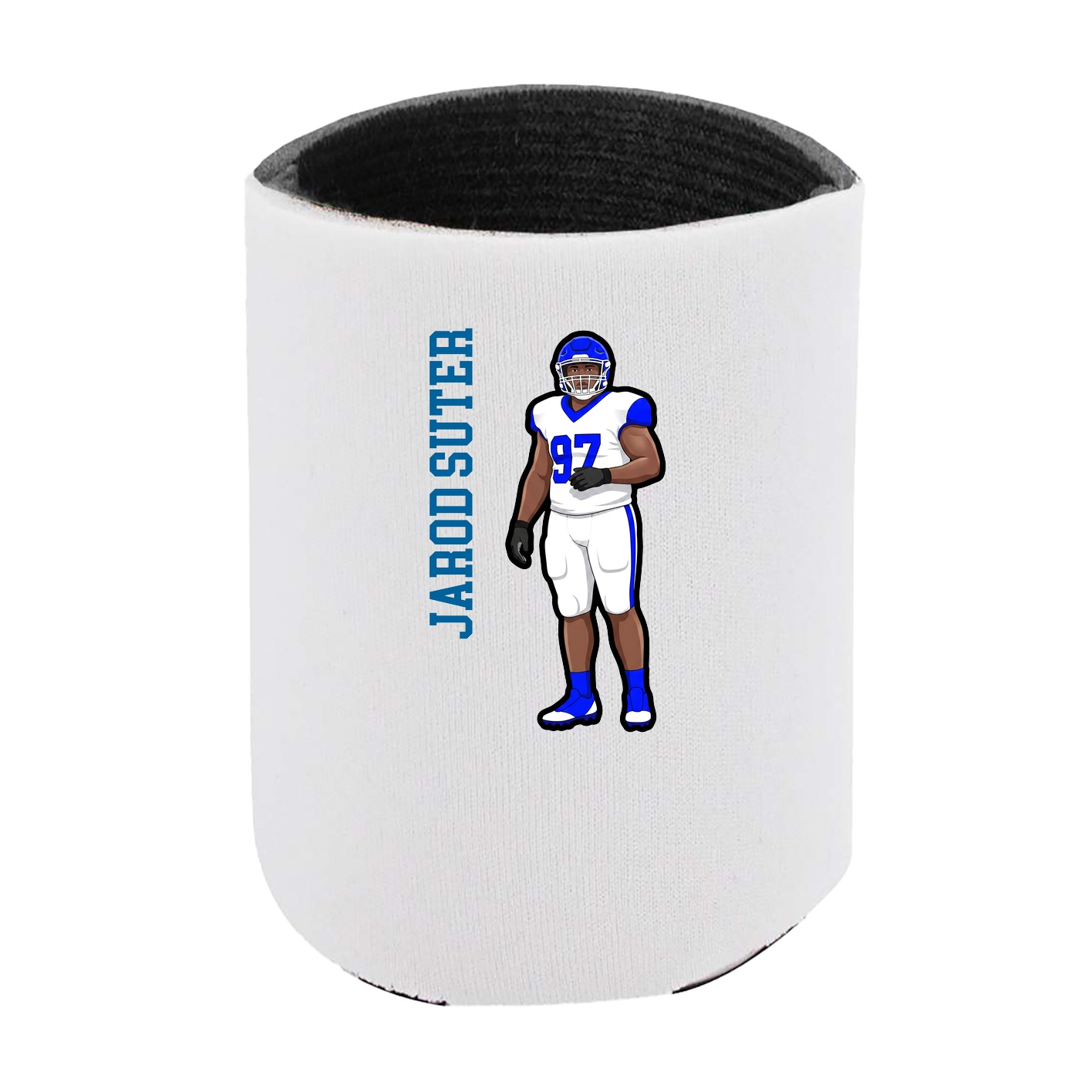 Can Holder — Name Vertical in White