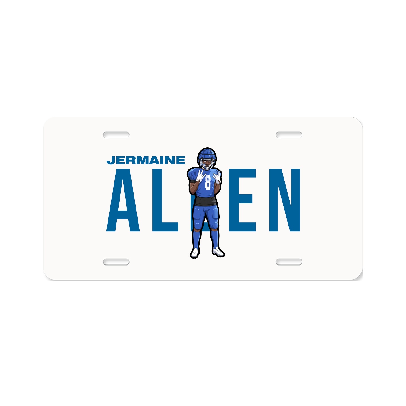 License Plate — Player Name in Classic