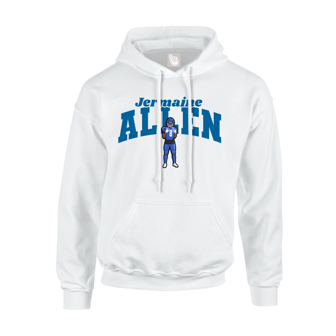 Hoodie — Signature Arch in White