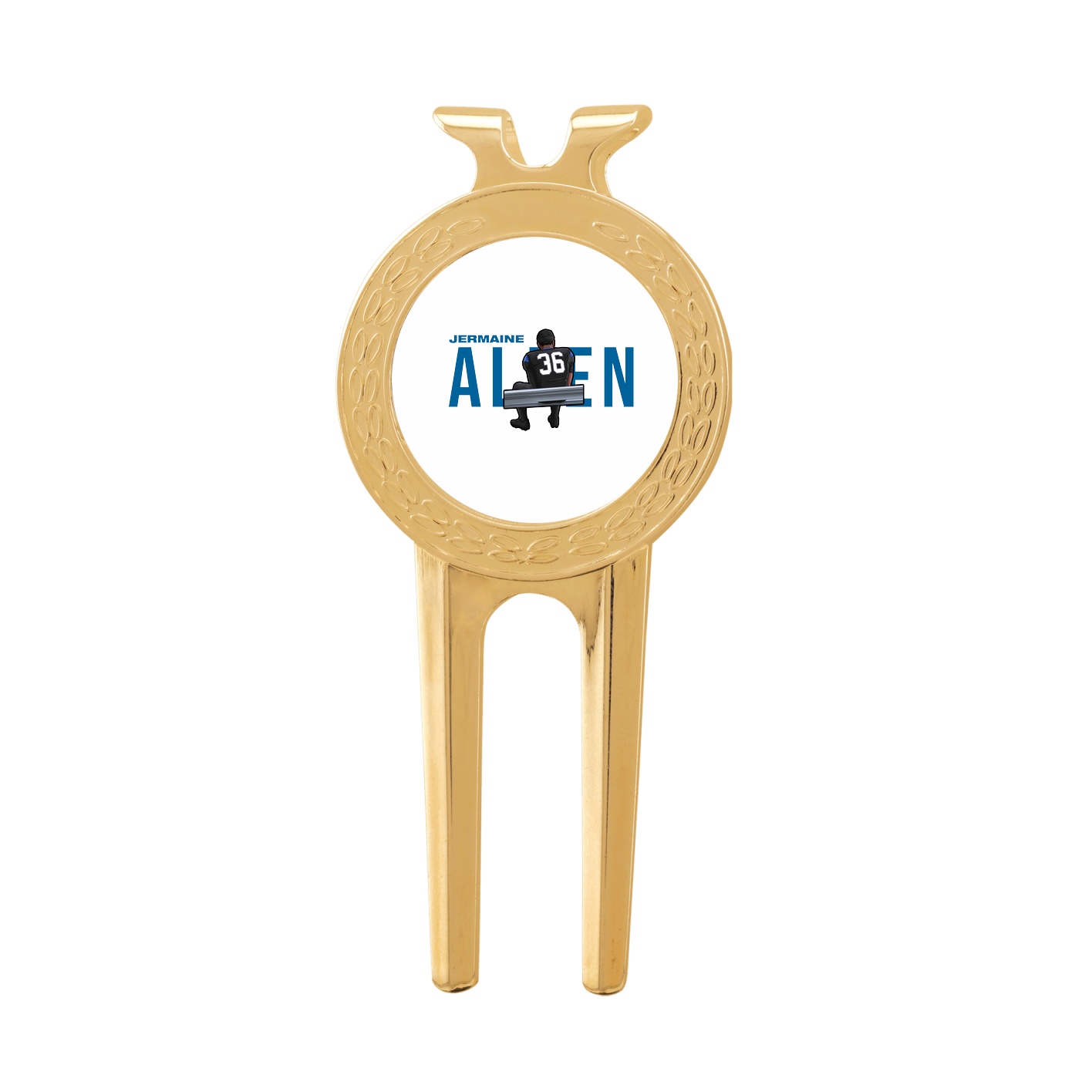 Divot Tool with Ball Marker — Player Name in Classic