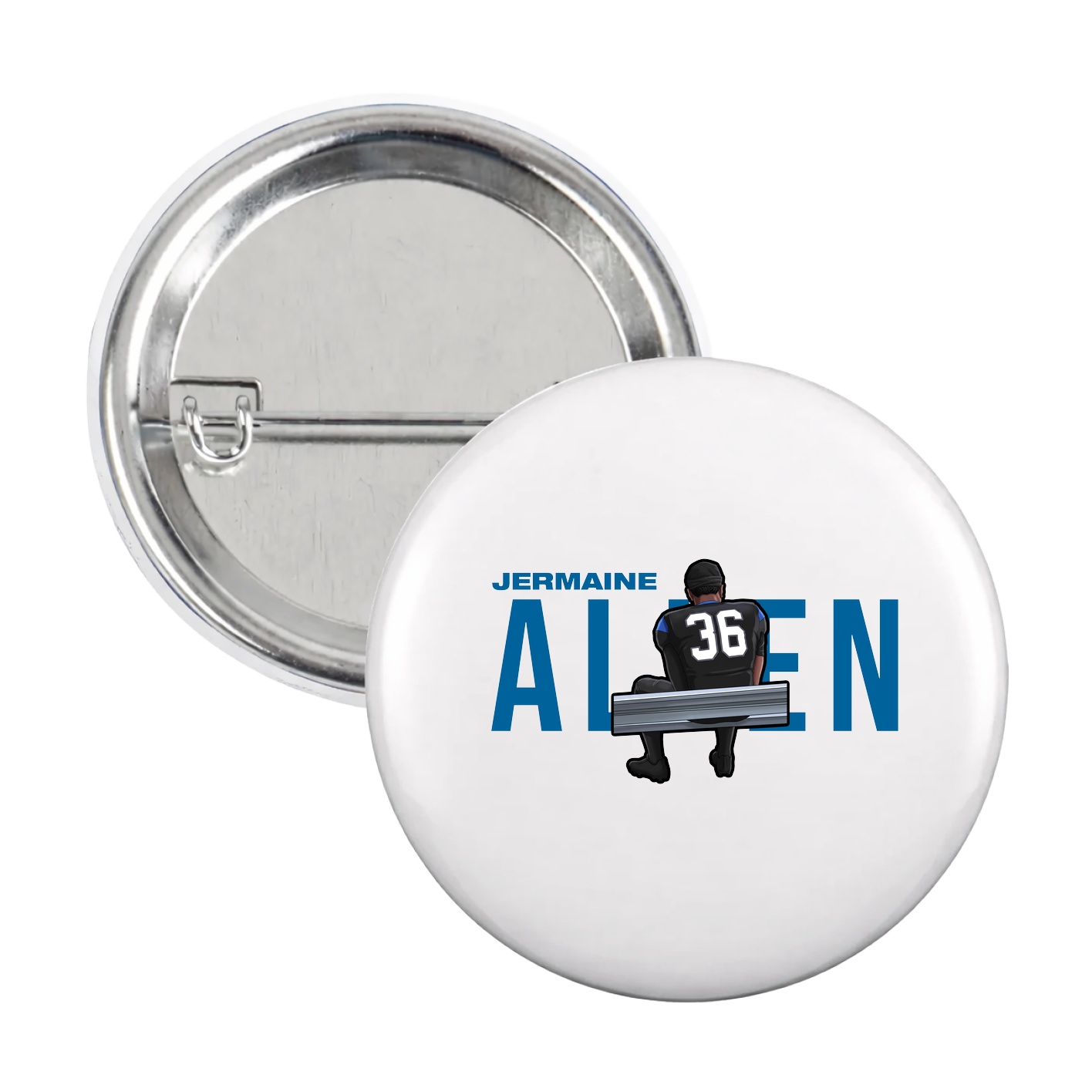 Game Day Button — Player Name in White