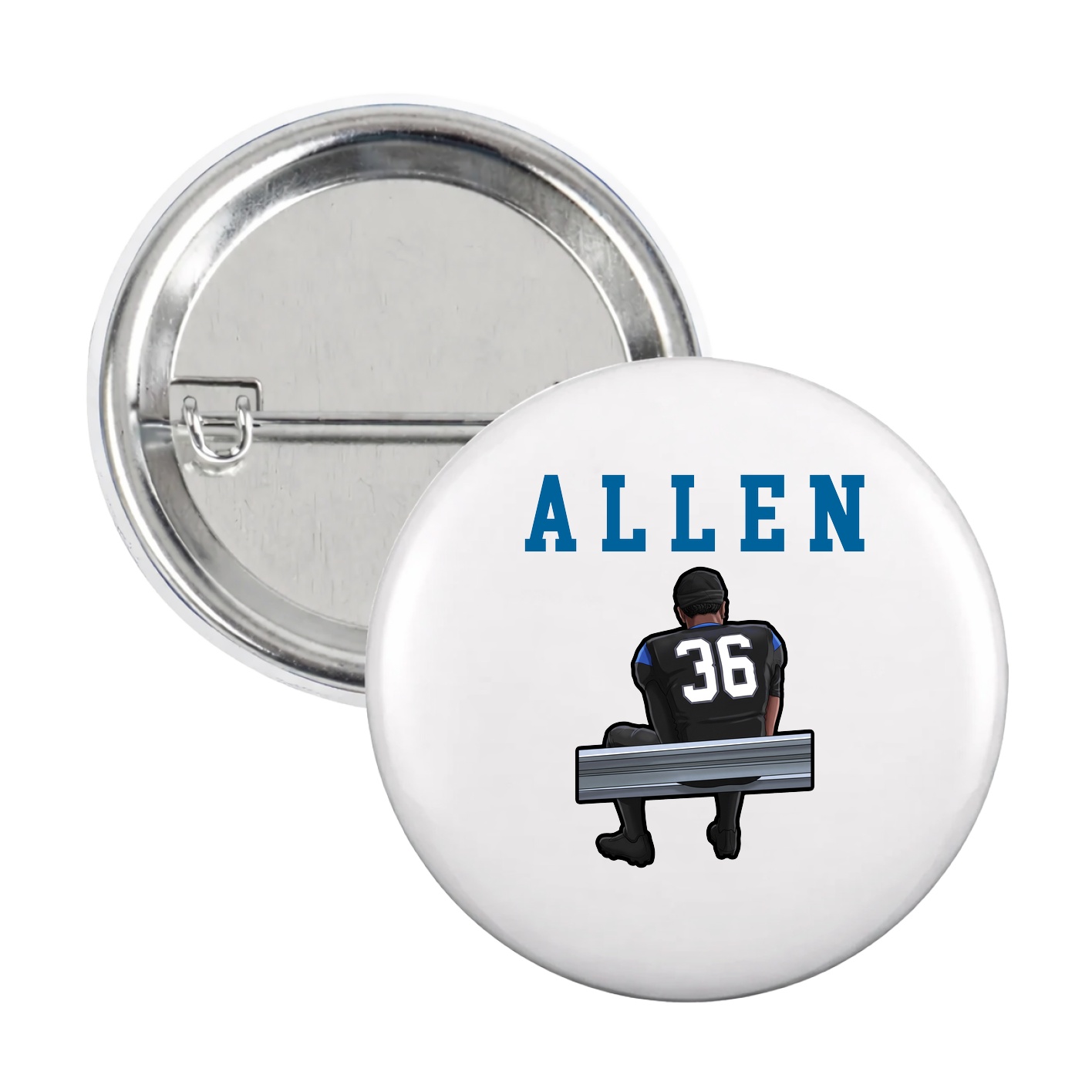 Game Day Button — Shirsey in White