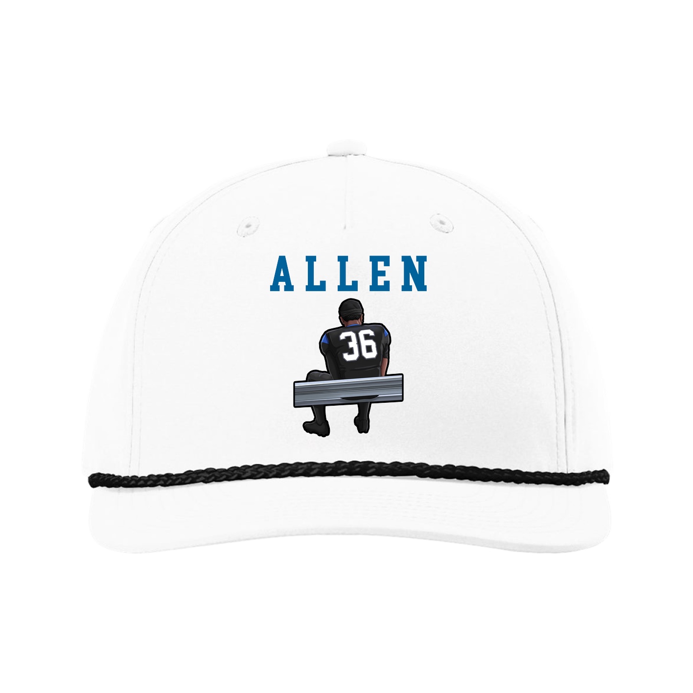 Five-Panel Classic Rope Cap — Shirsey in White