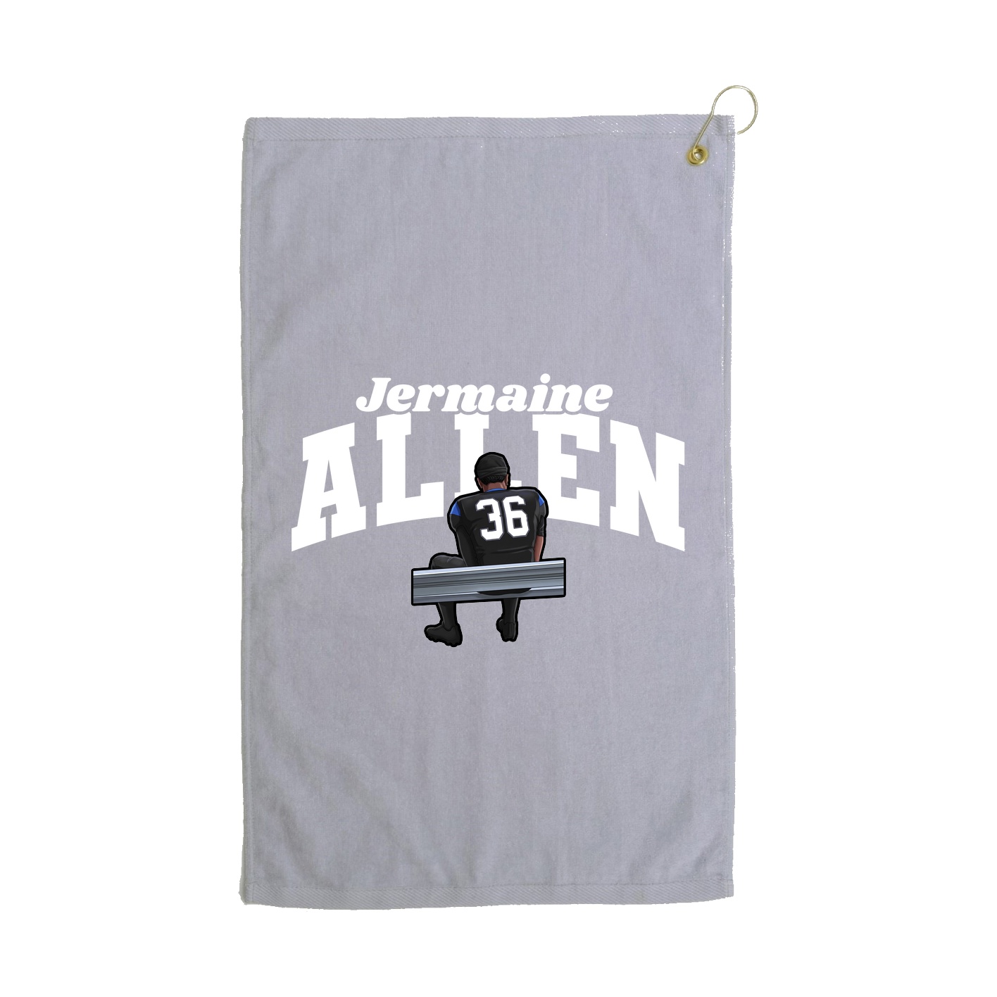 Golf Towel — Signature Arch in Grey
