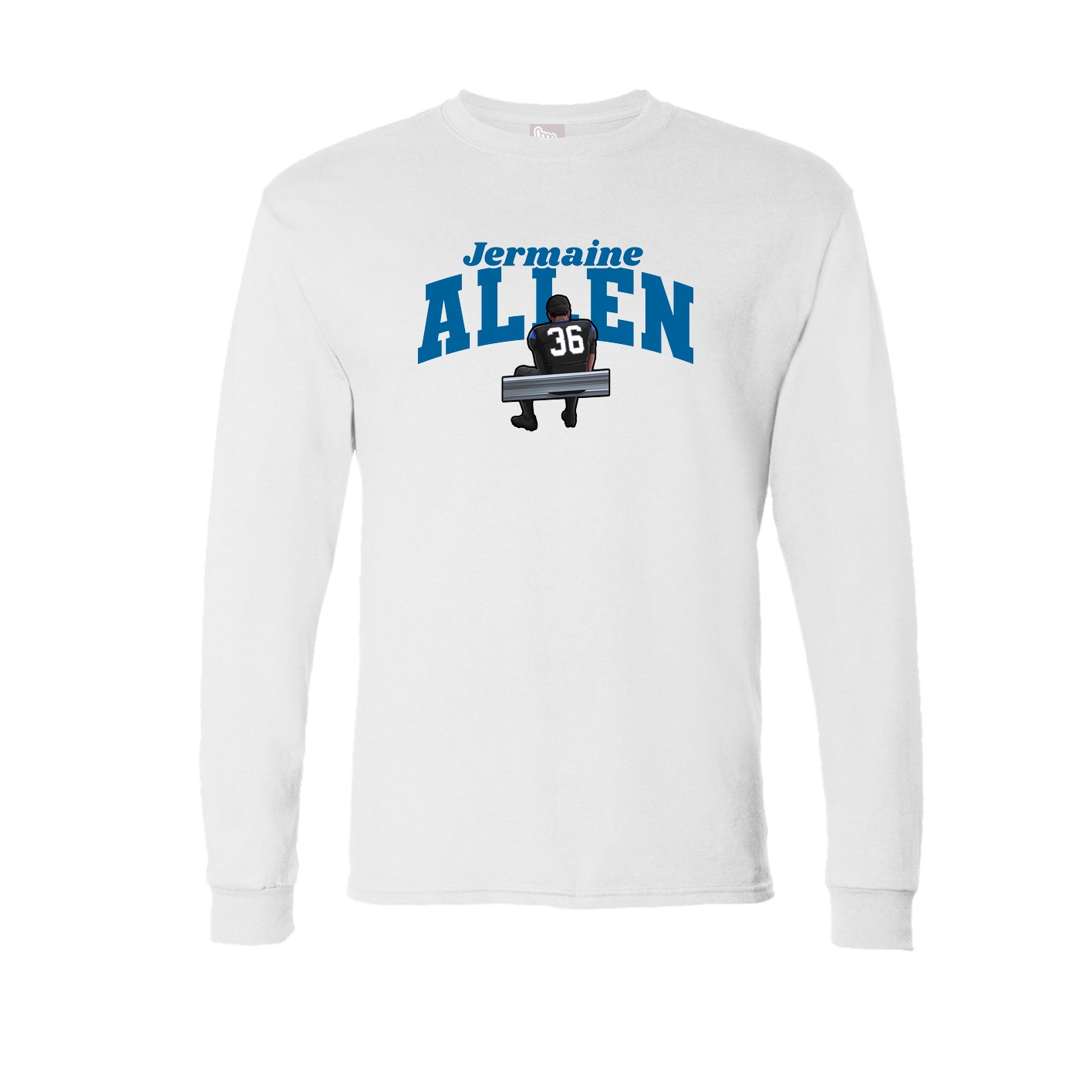 Long Sleeve Tee — Signature Arch in White