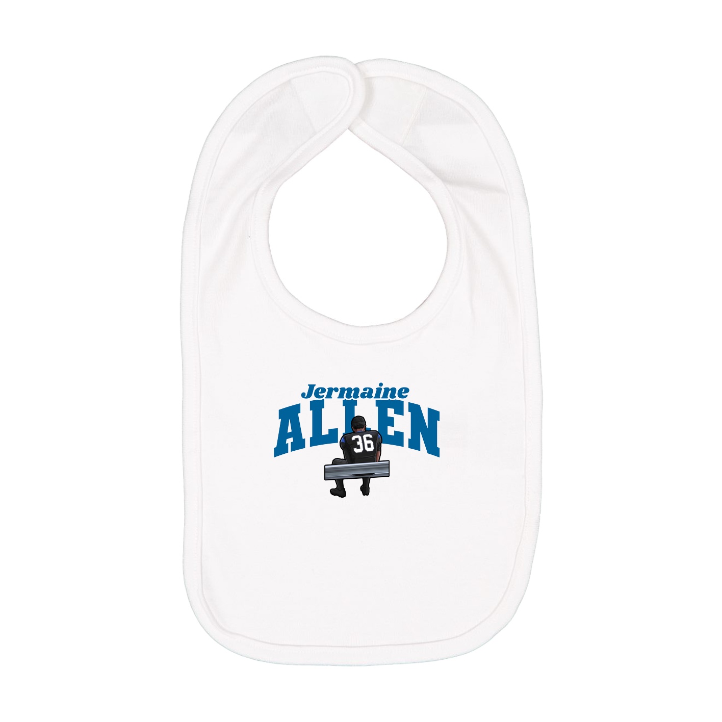 Infant Bib — Signature Arch in White