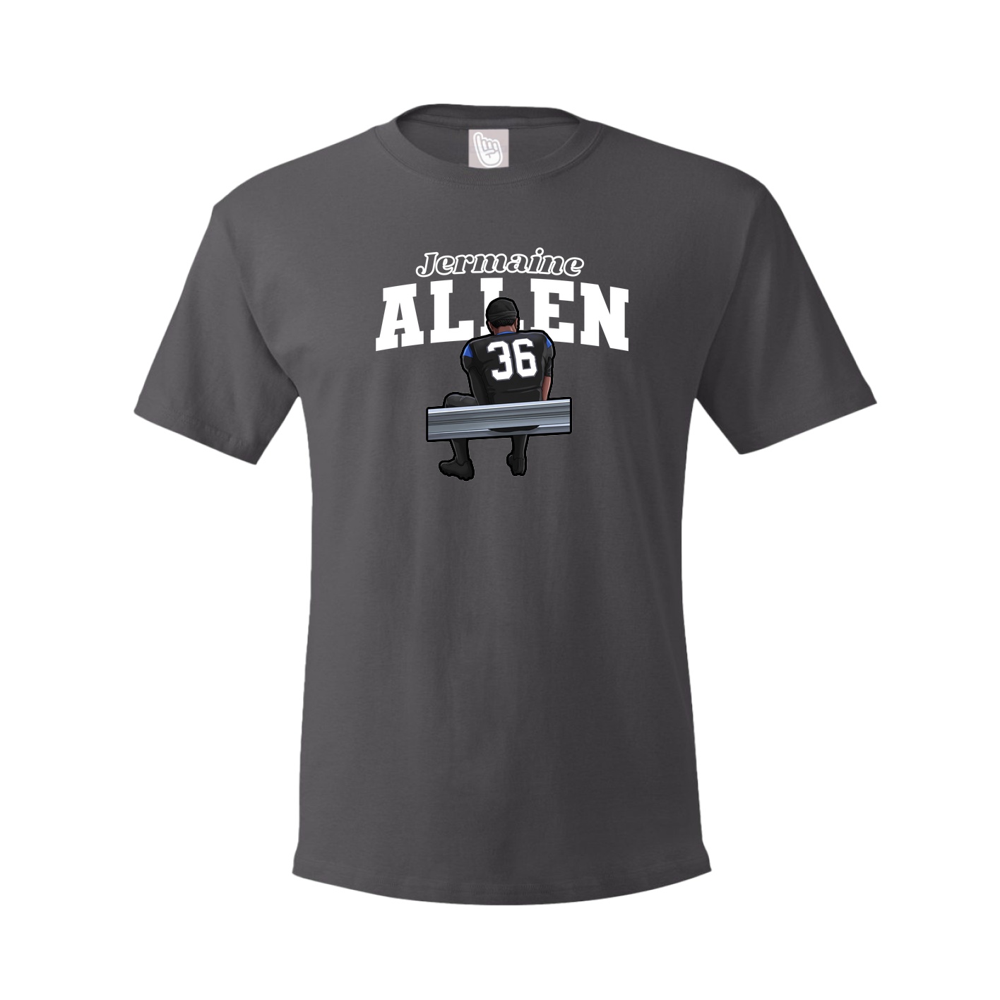 Tee — Name Arch in Grey