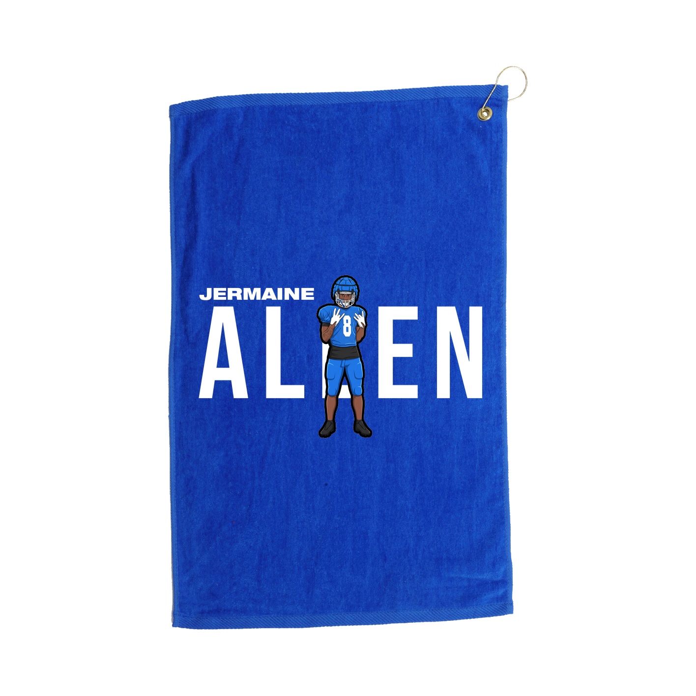 Golf Towel — Player Name in Royal