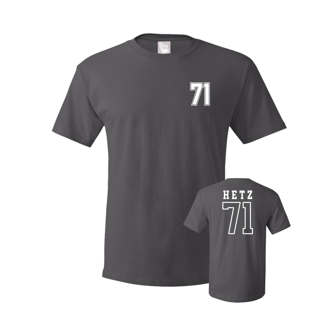Tee — Chest Back in Grey