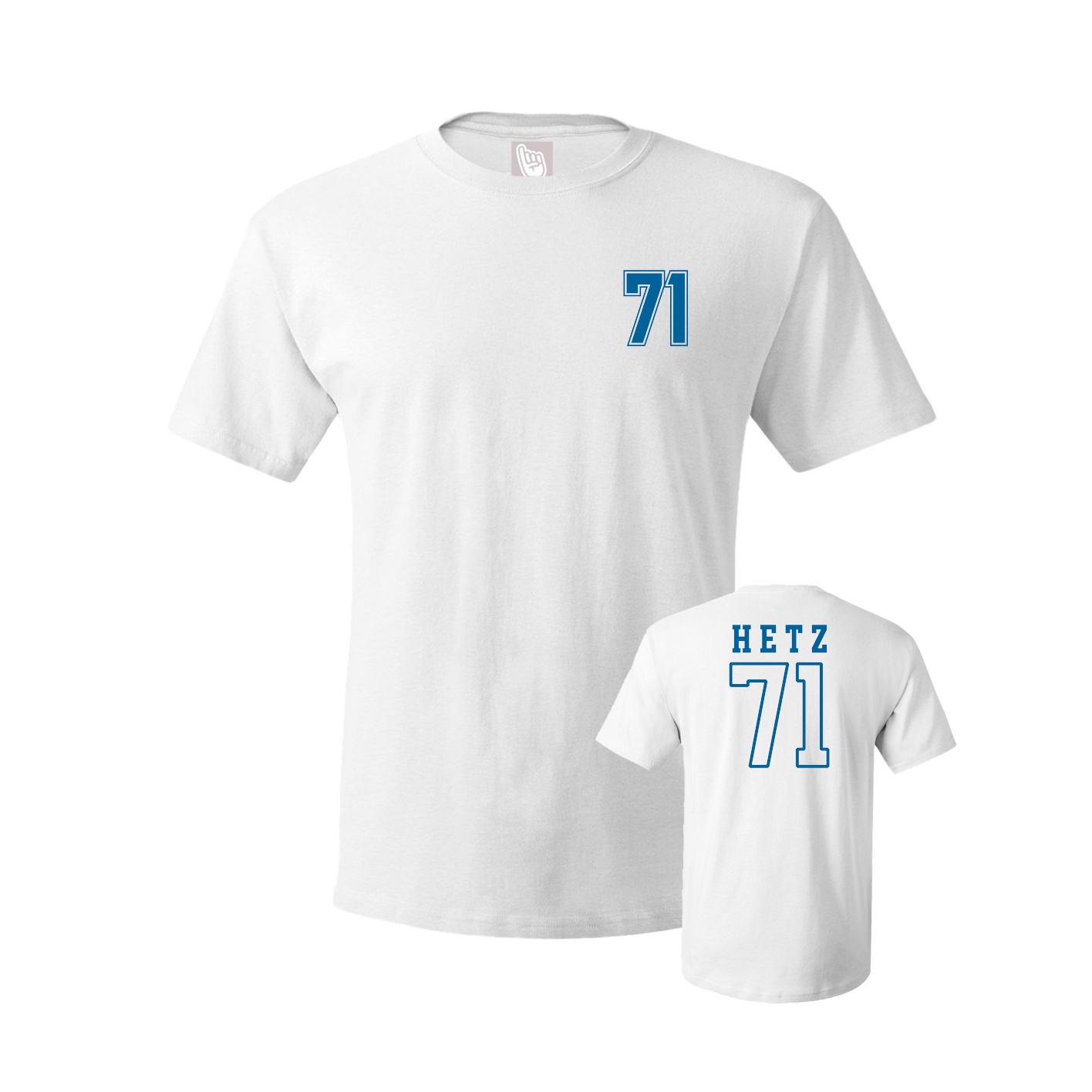 Youth Tee — Chest Back in White