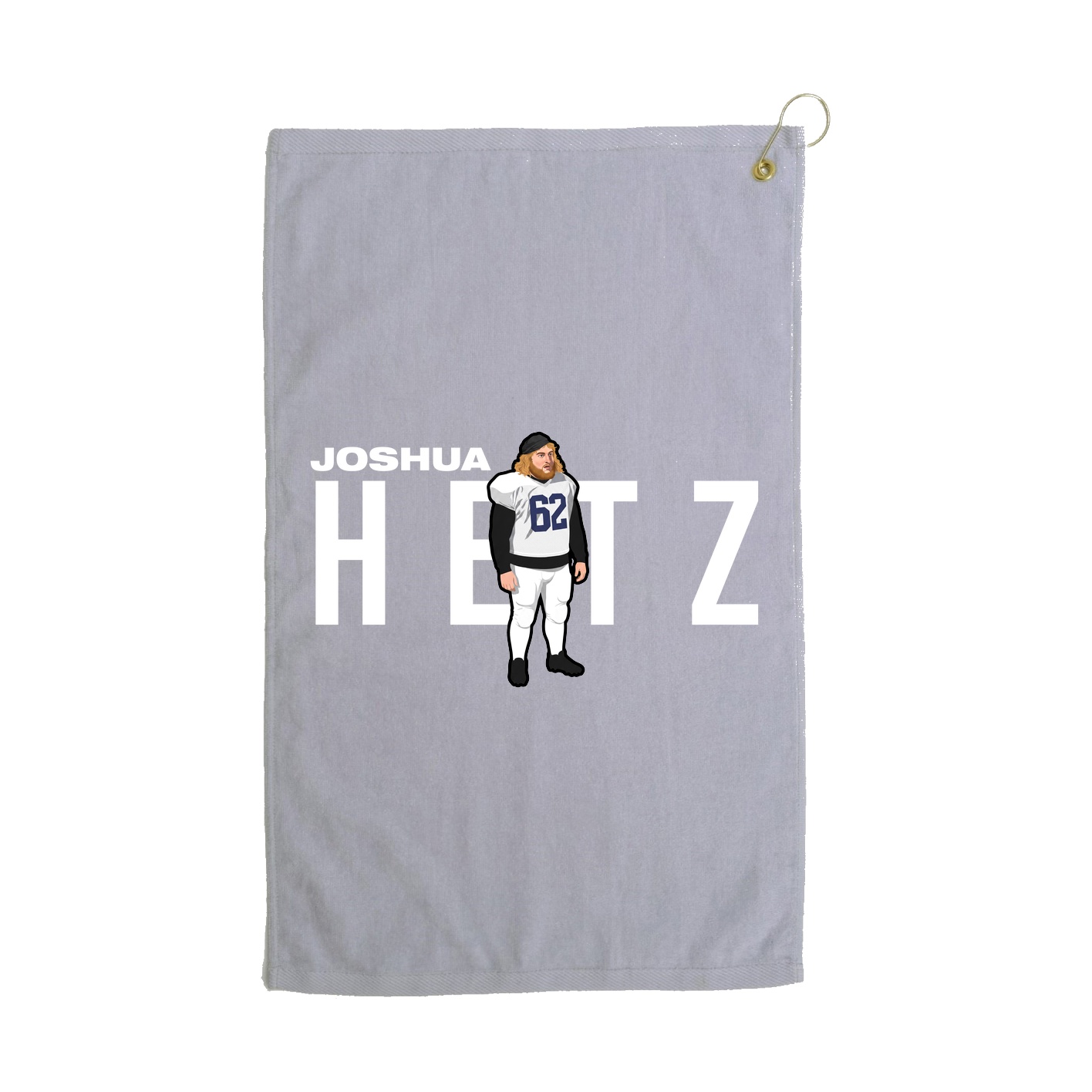 Golf Towel — Player Name in Grey