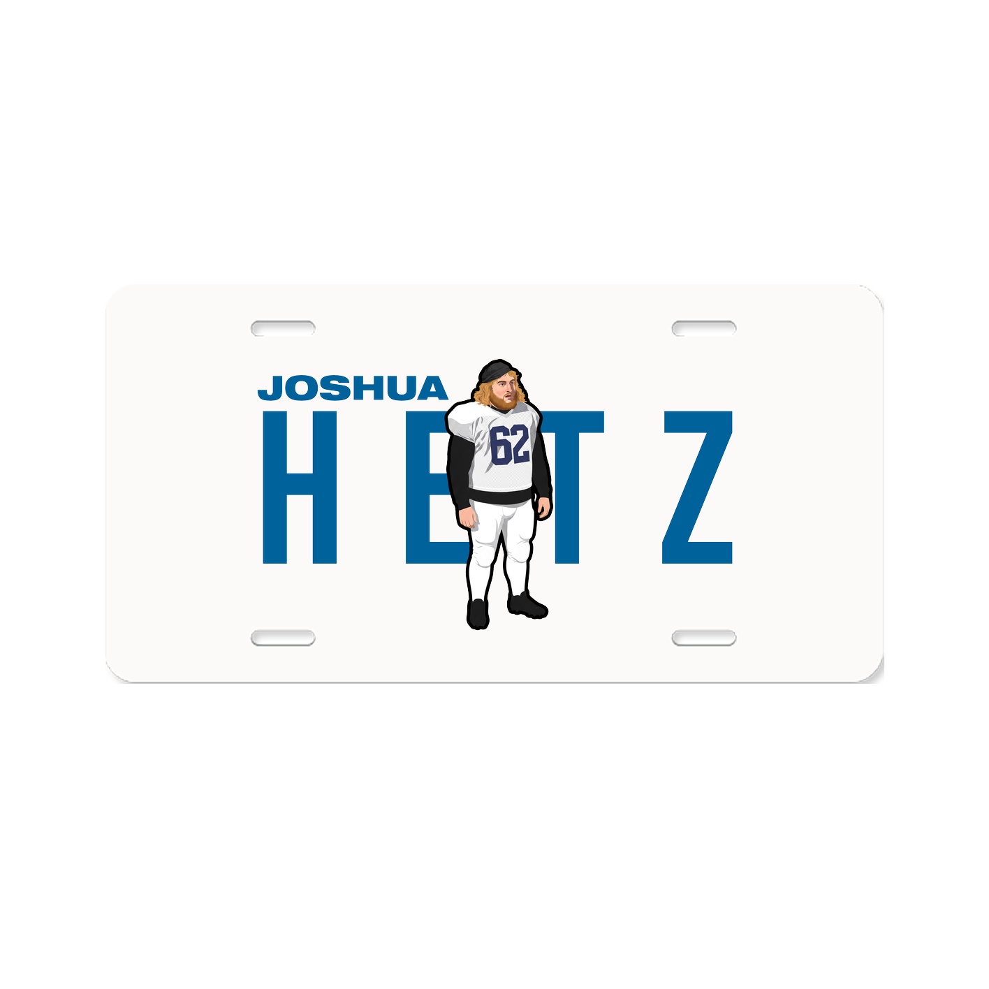 License Plate — Player Name in Classic