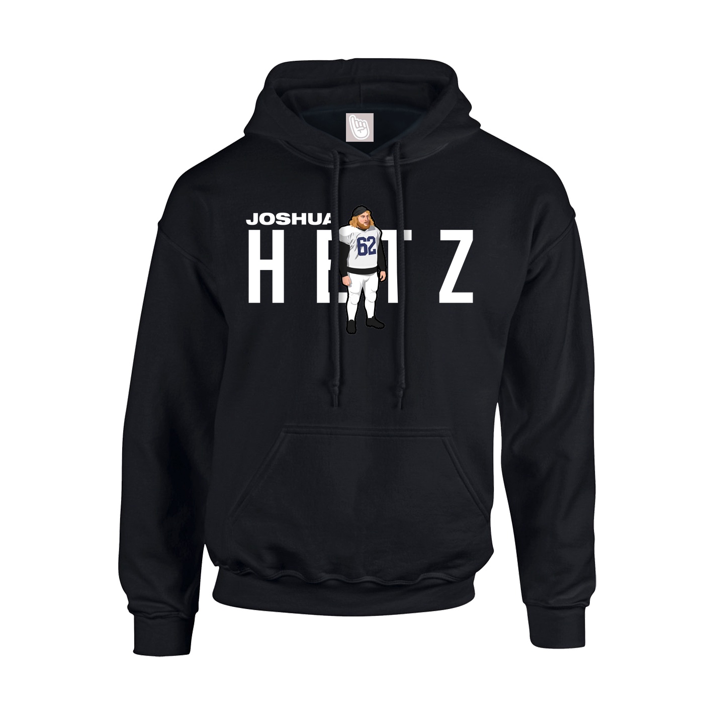 Youth Hoodie — Player Name in Black