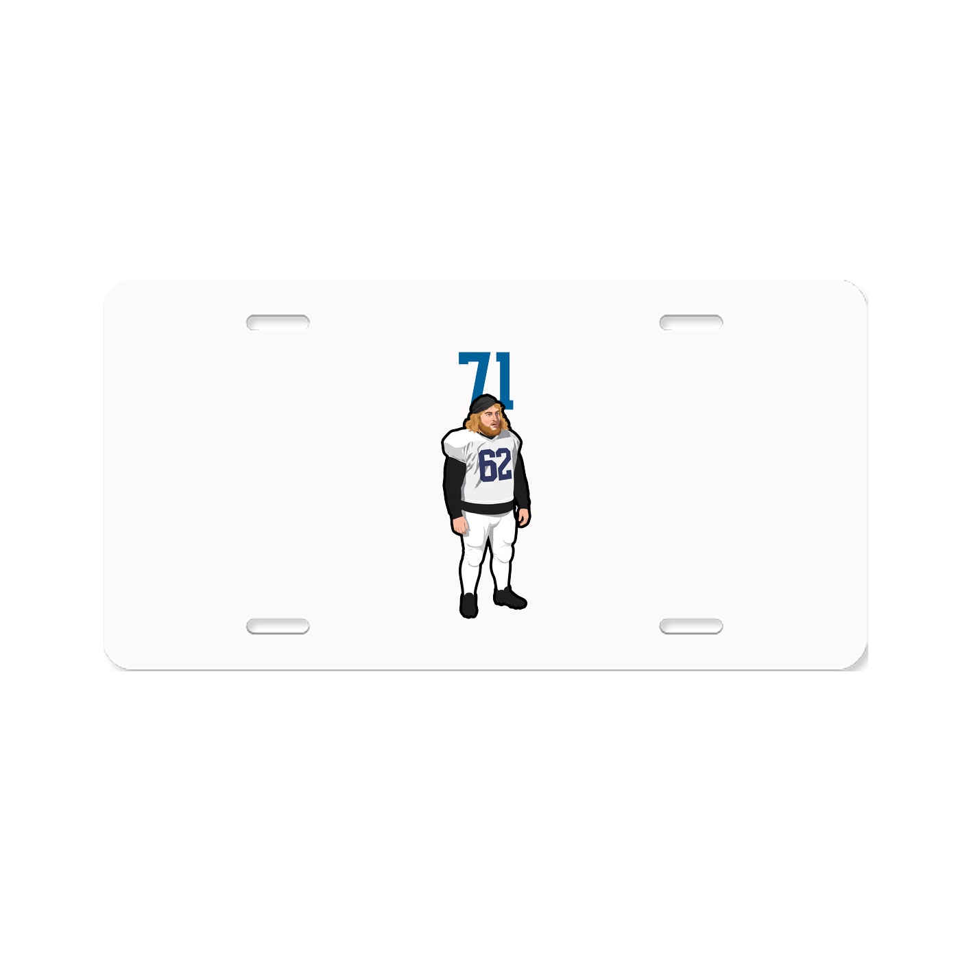 License Plate — Number Top in Classic