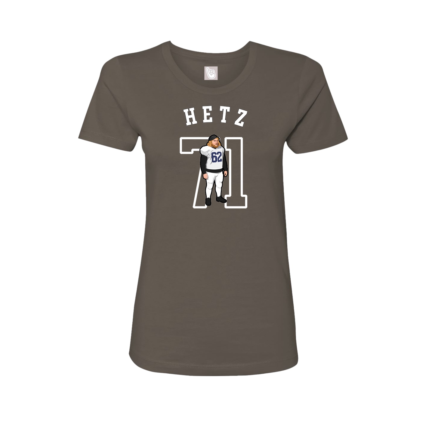 Fitted Women's Tee — Shirsey Arch in Grey