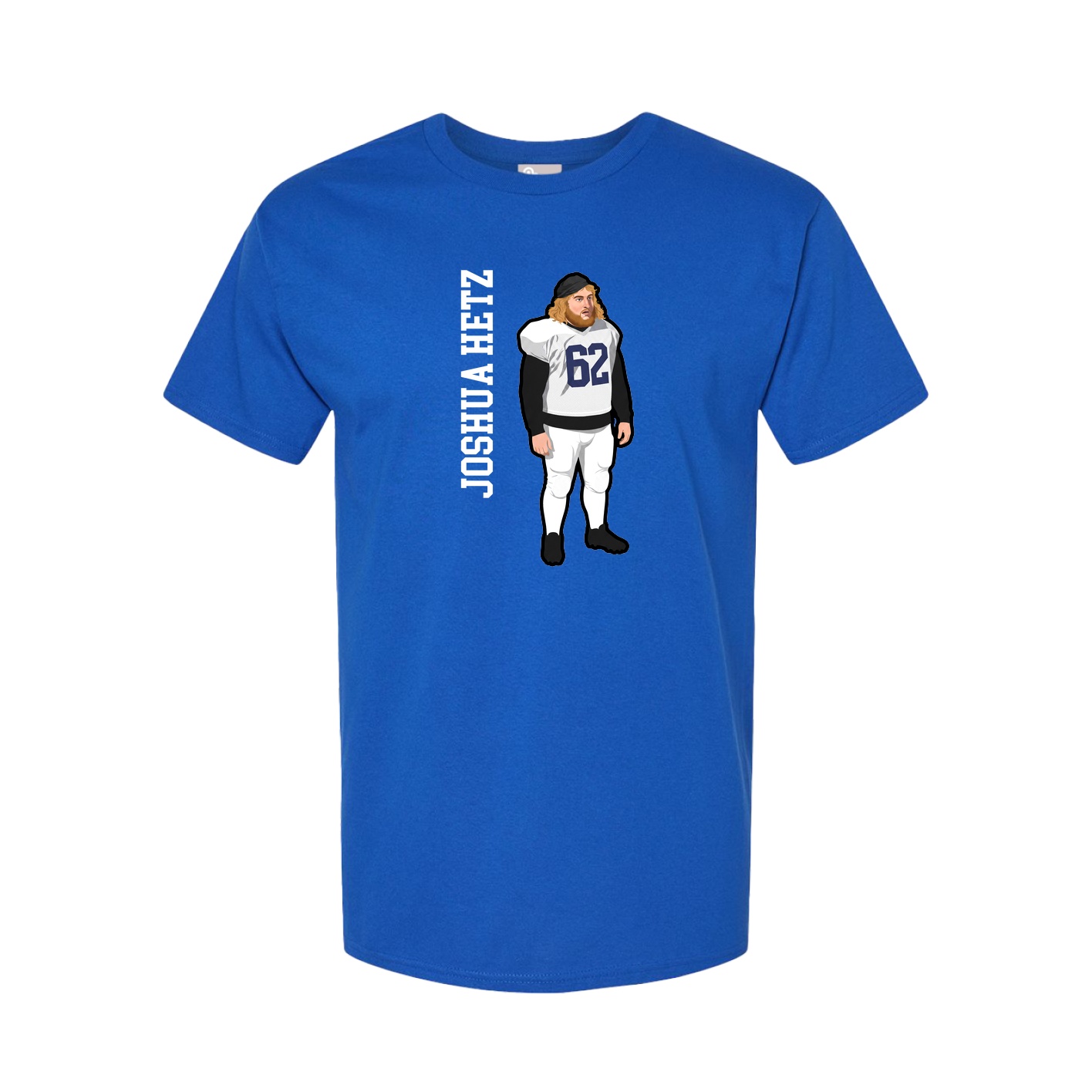 Youth Tee — Name Vertical in Royal