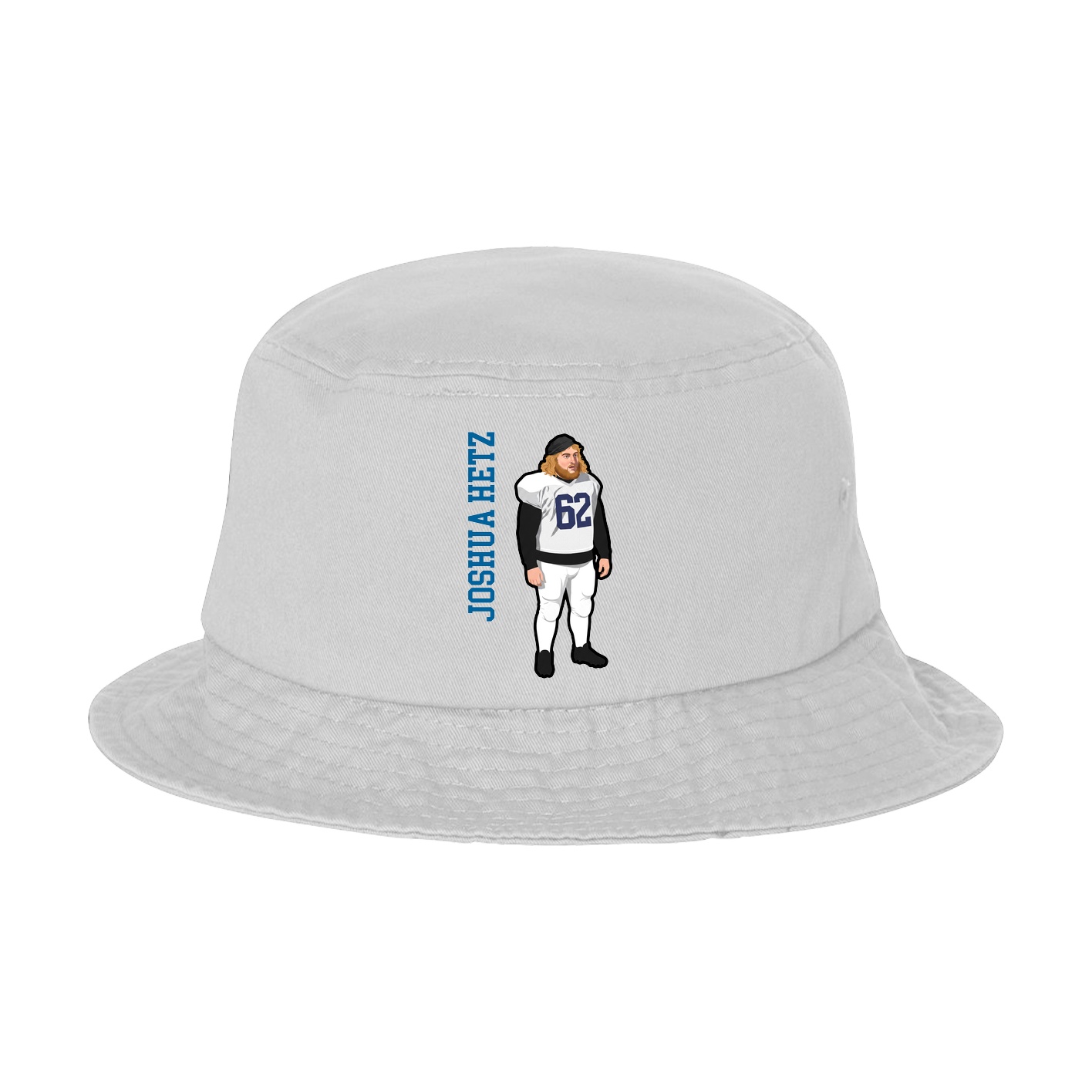 Bucket Cap — Name Vertical in White
