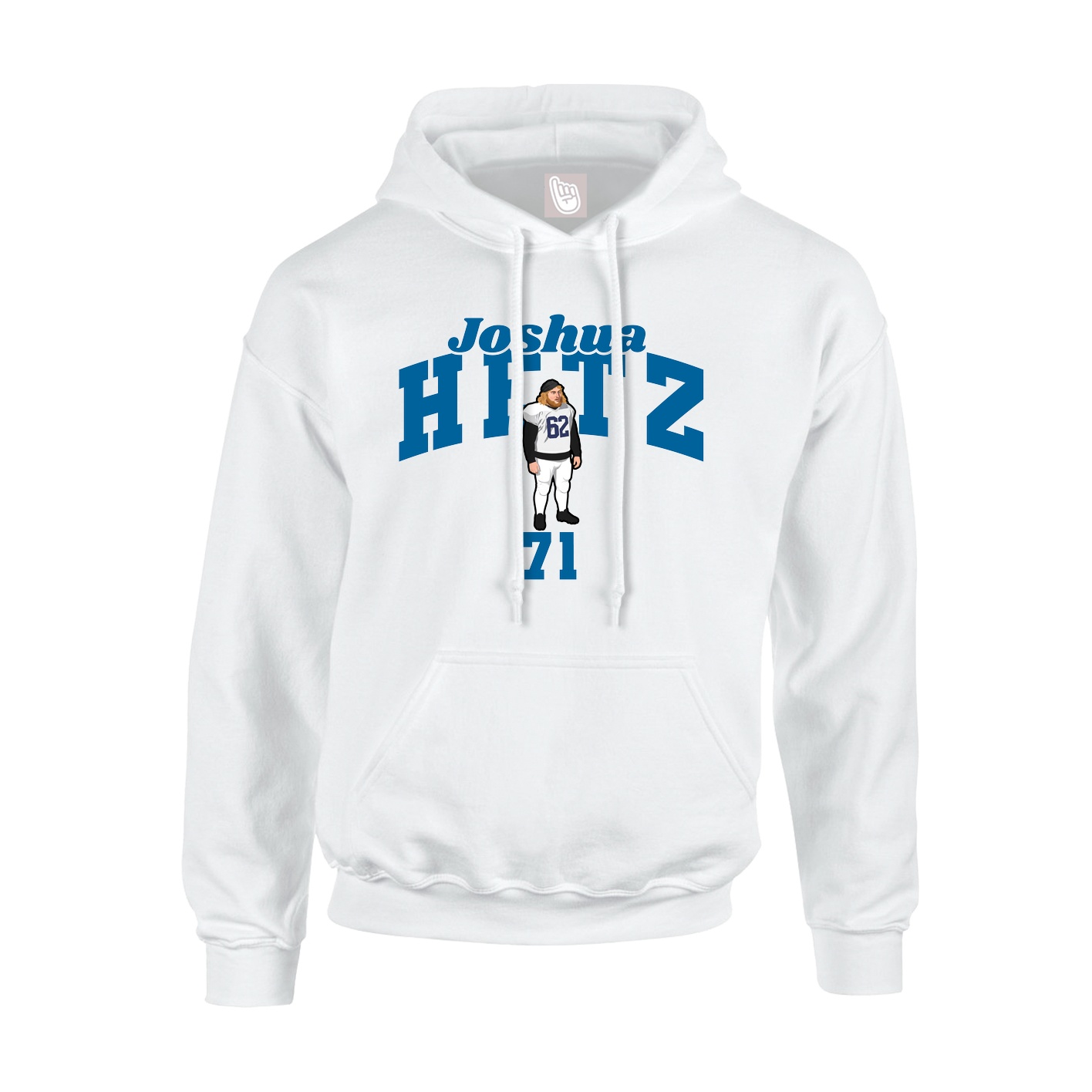 Hoodie — Signature Arch in White