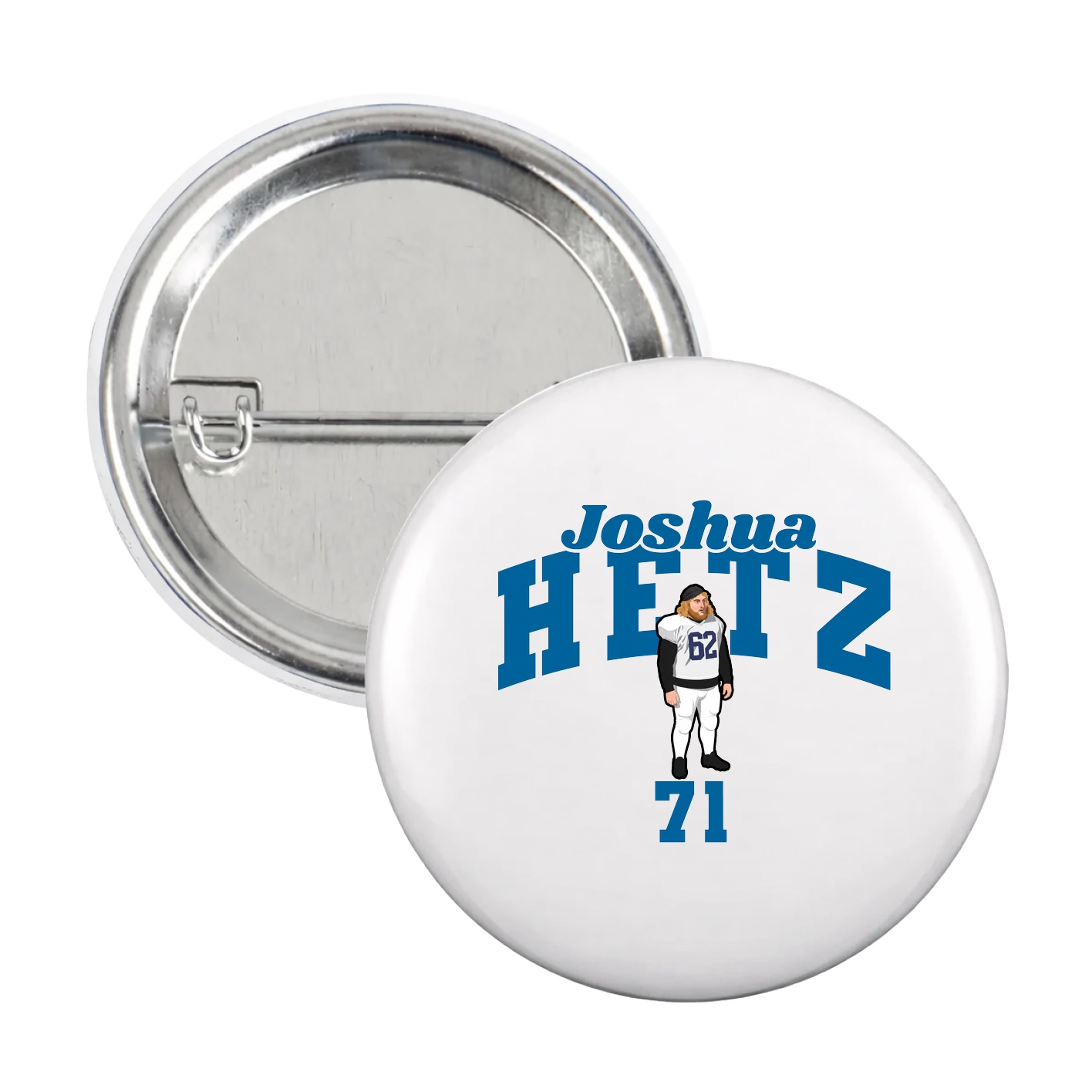 Game Day Button — Signature Arch in White