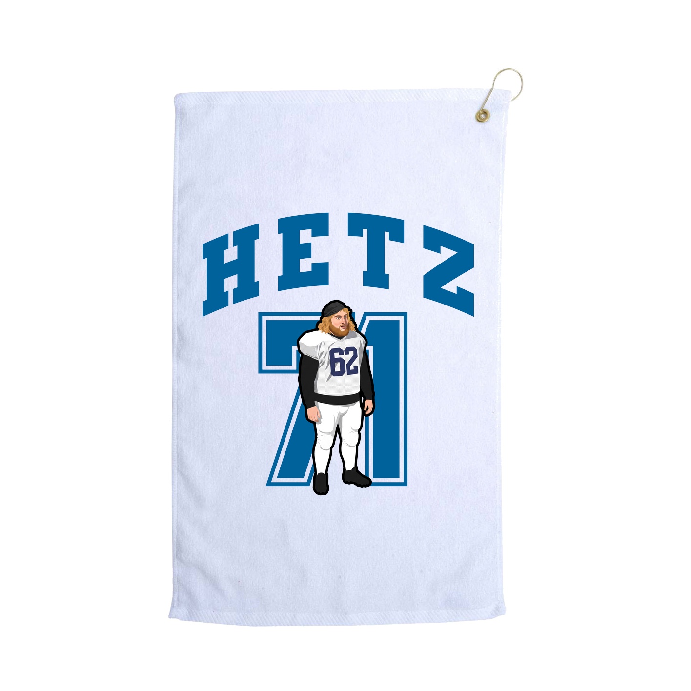 Golf Towel — Number in White