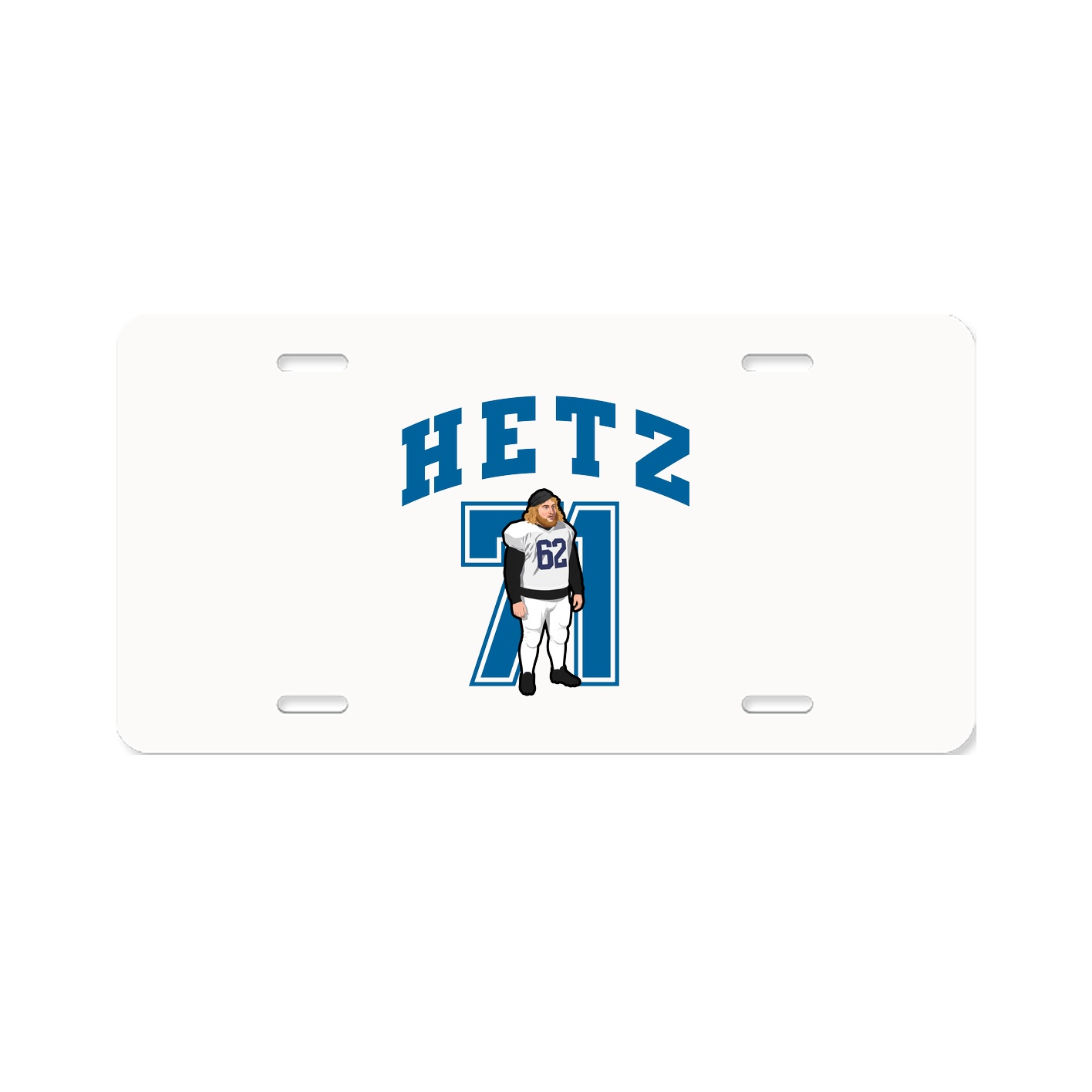 License Plate — Number in Classic