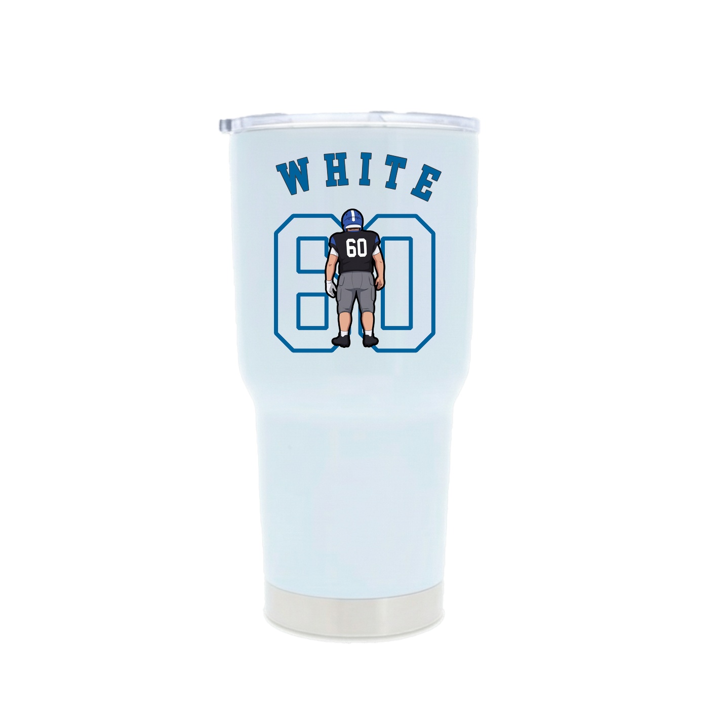 30oz Stainless Steel Tumbler — Shirsey Arch in White